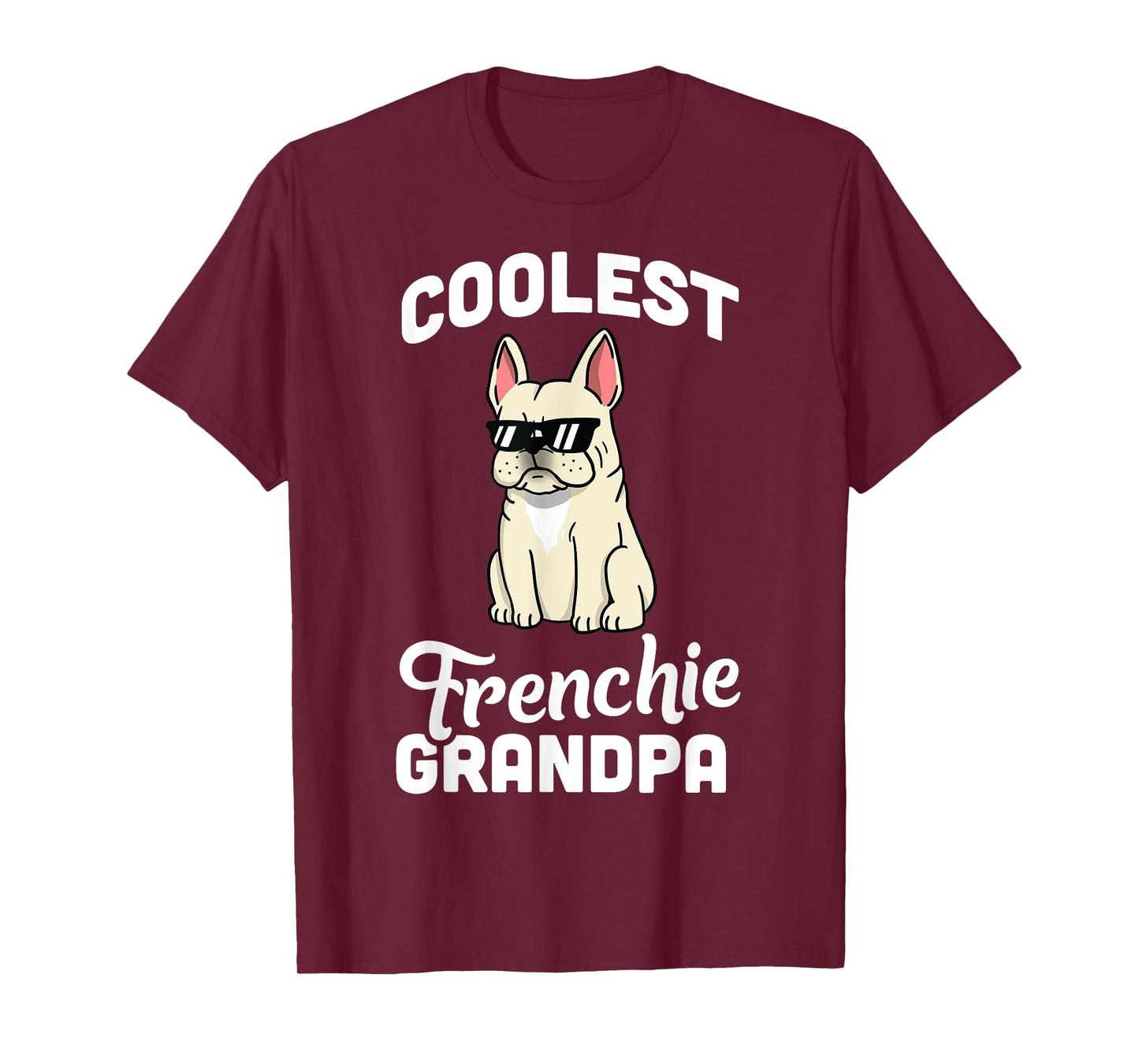 Coolest Cream French Bulldog Grandpa T-Shirt Dog Shirt Men Women Girls Kids T-Shirt