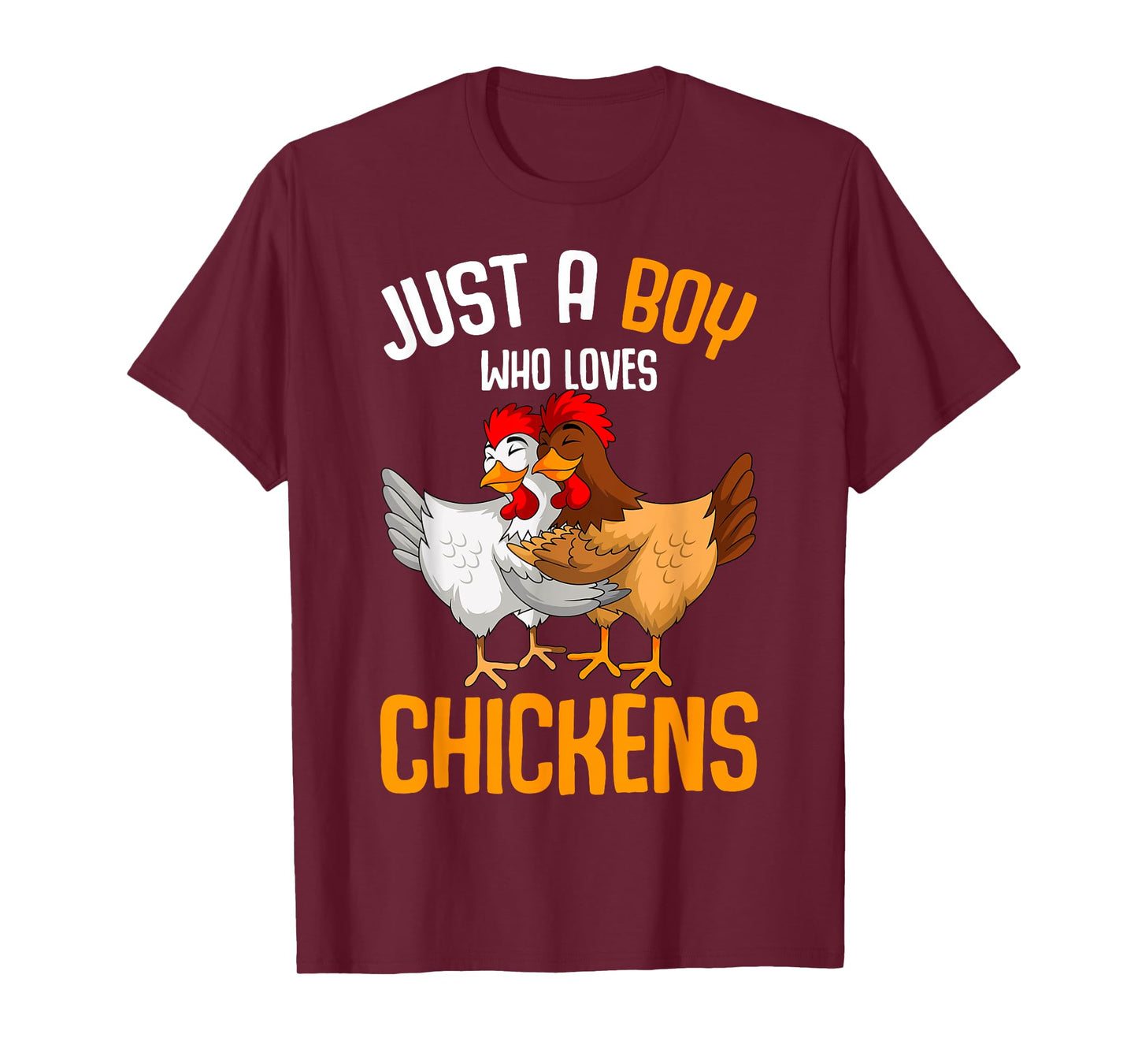 Just a Boy who loves Chickens Kids Boys T-Shirt
