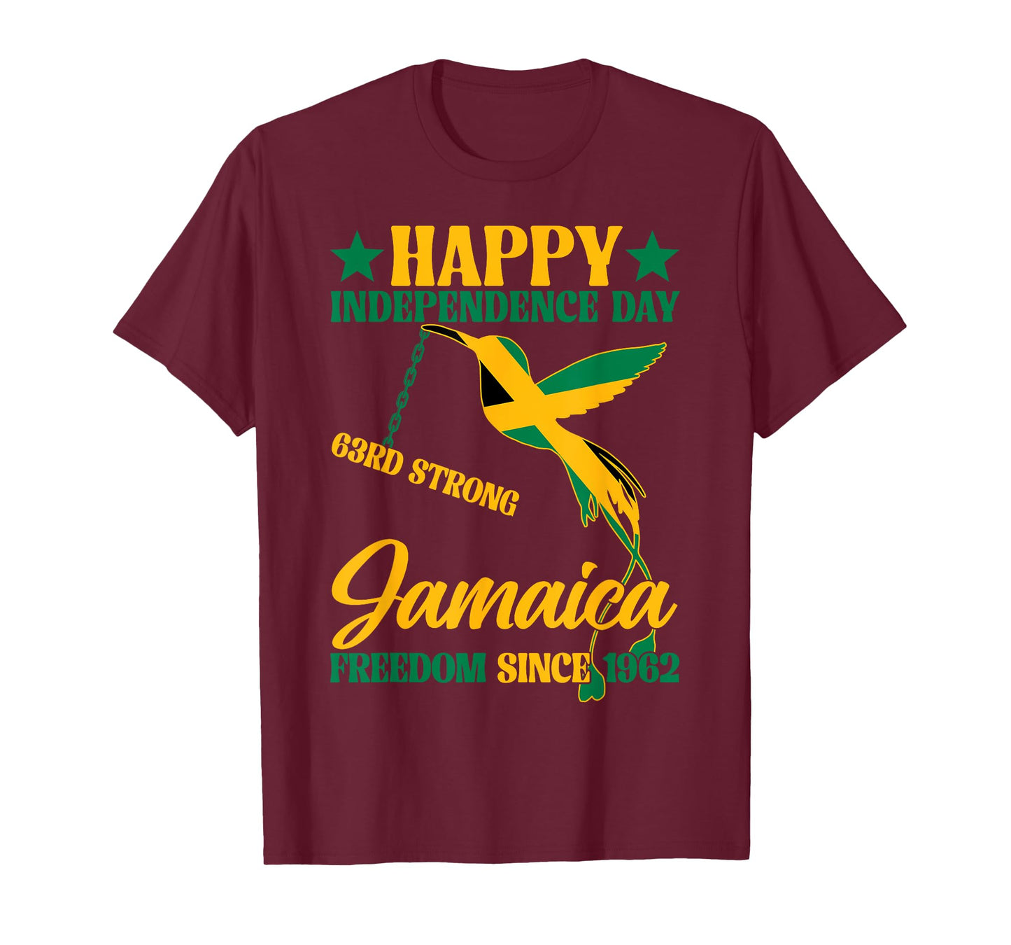 Happy Independence Day August 6th Jamaica 1962 Doctor Bird T-Shirt