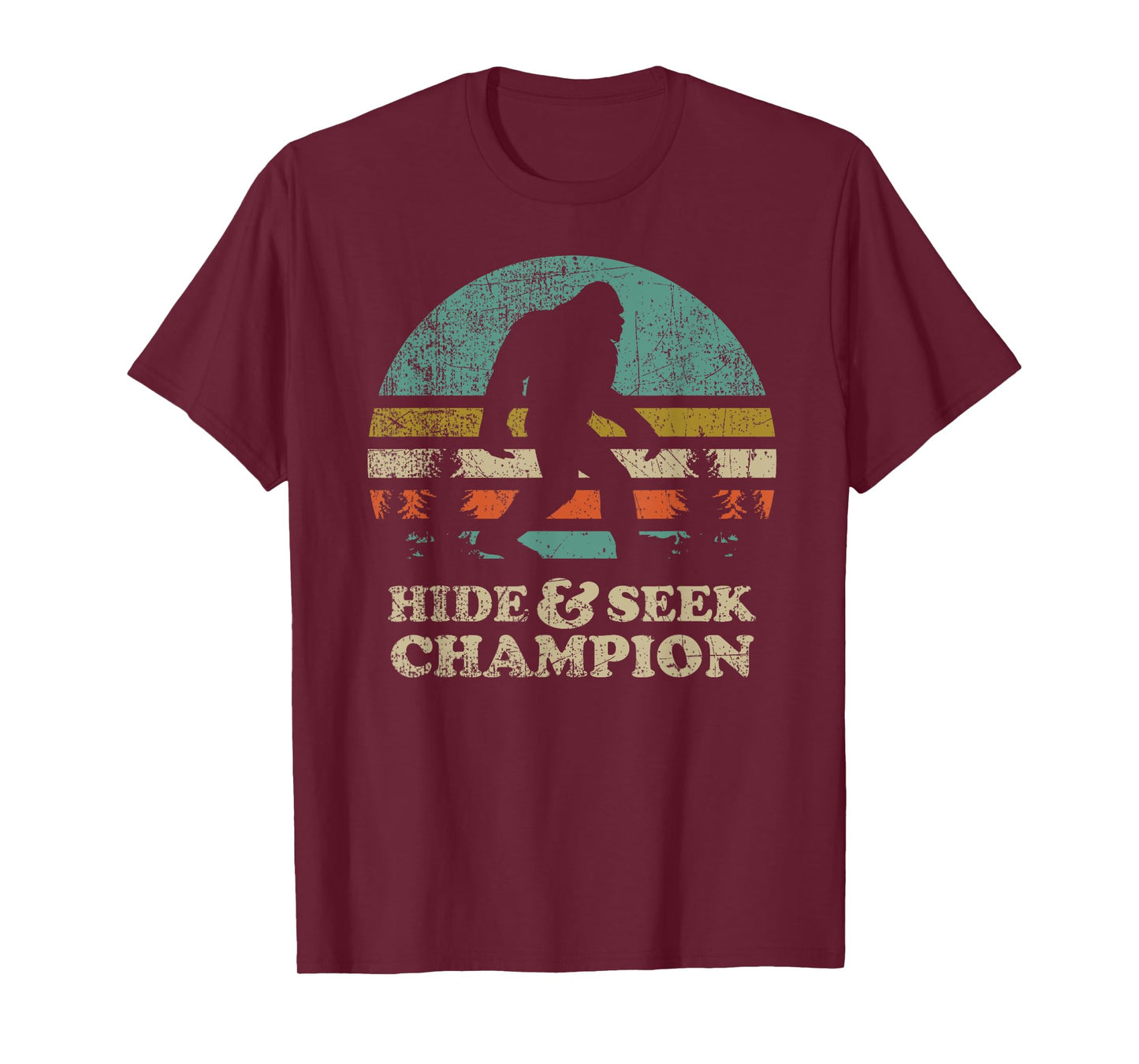 Hide & Seek Champion Bigfoot 1967 Funny T-Shirt