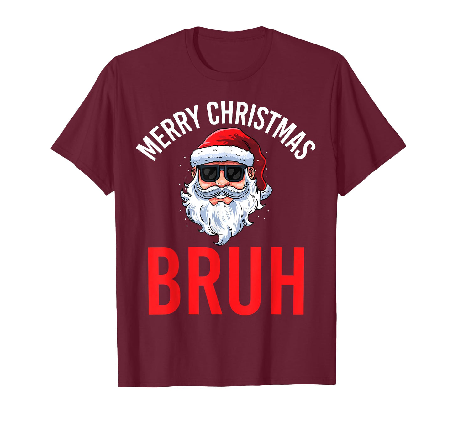 Merry Christmas Bruh Meme Funny Saying for Brother Boys Men T-Shirt