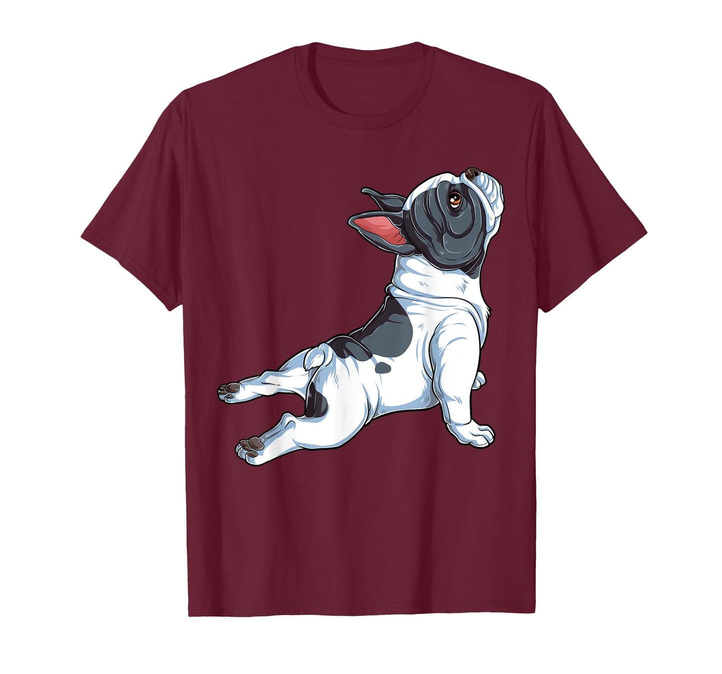 French Bulldog Yoga T shirt Frenchie Namaste Men Funny Gift T-Shirt