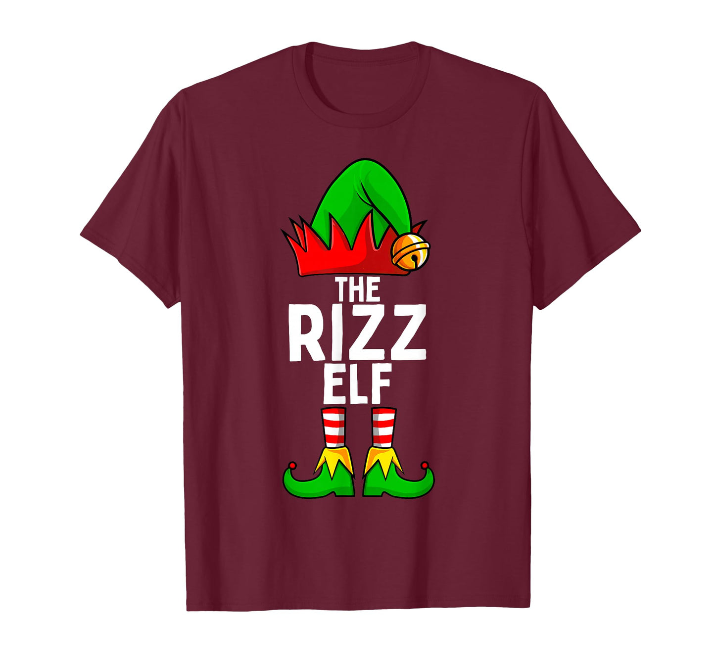 Rizz Elf Matching Family Christmas Funny Silly Teen Boys T-Shirt