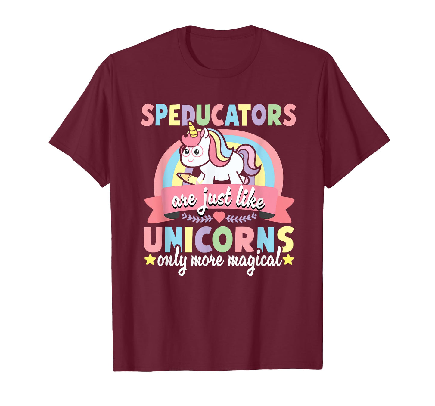 Speducator Special Education Teacher Funny Unicorn SPED Men Women T-Shirt