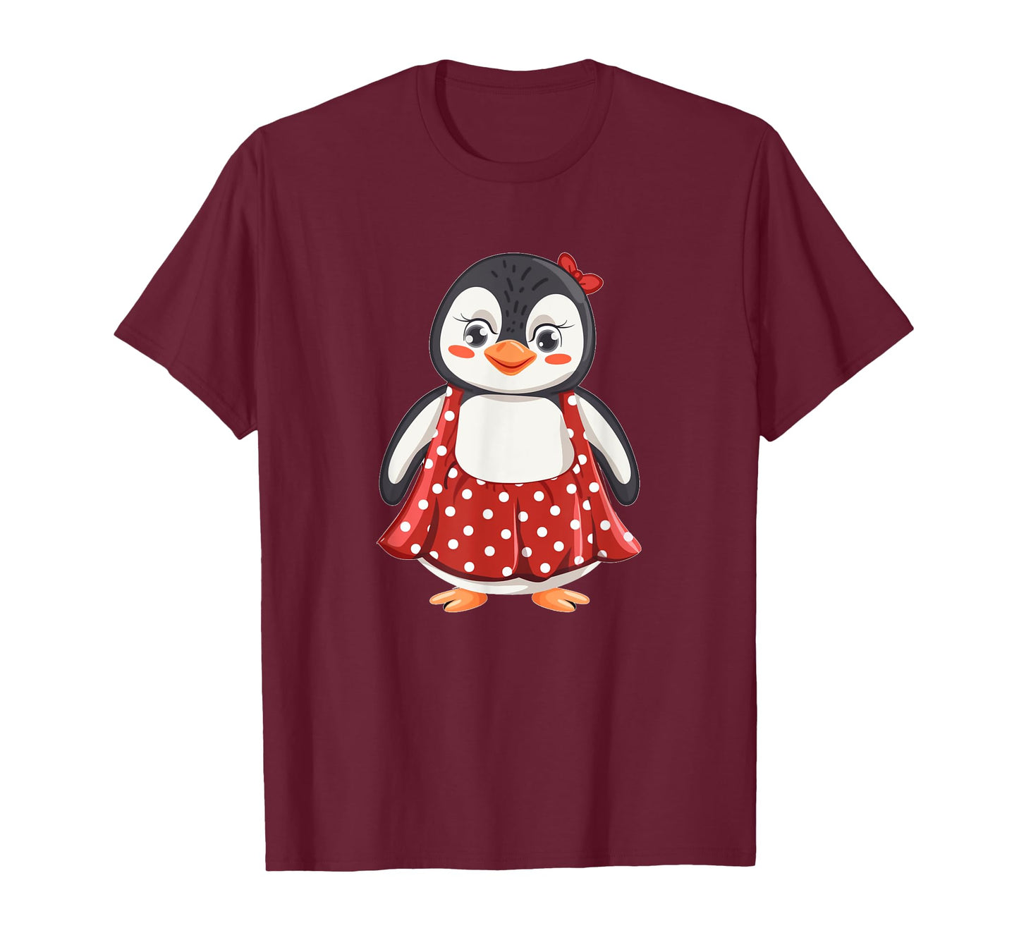Cute Polka Dot Penguin for Dress and Penguins Lovers T-Shirt