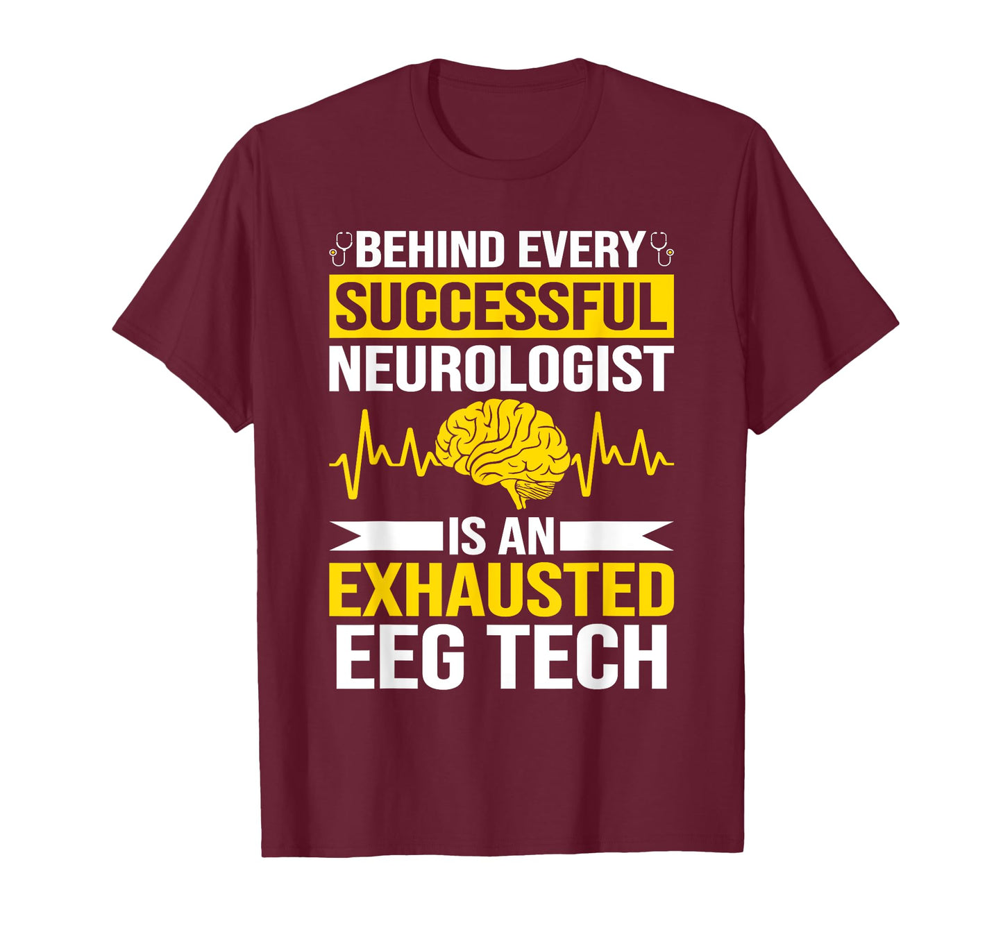 Funny Medical Neuro Tech EEG Technologist Tee EEG Tech T-Shirt