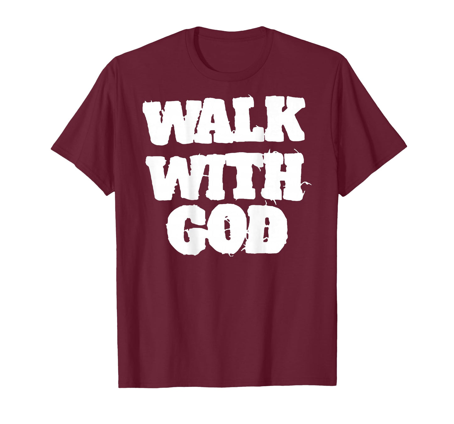 ON Back Walk with Jesus God Christian Men Women Saying Quote T-Shirt