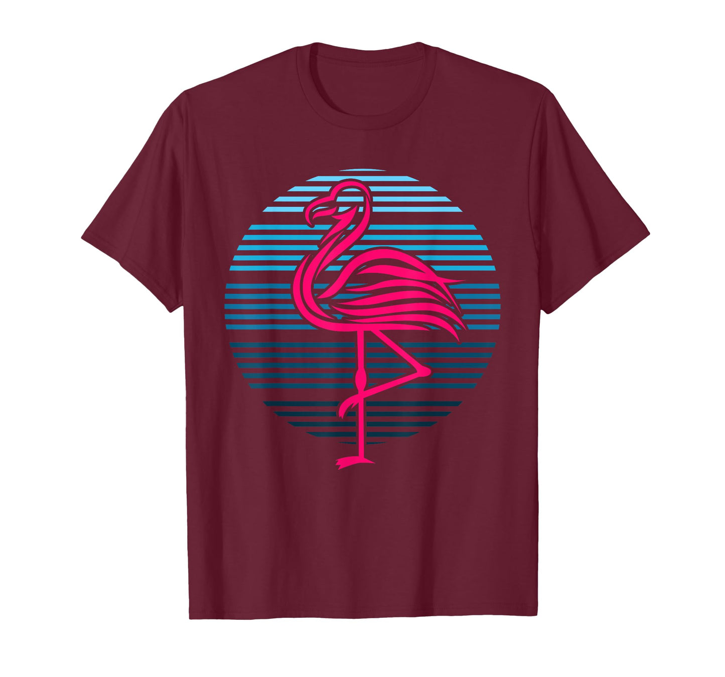 Flamingo Bird 80s Party Birthday Gift T-Shirt