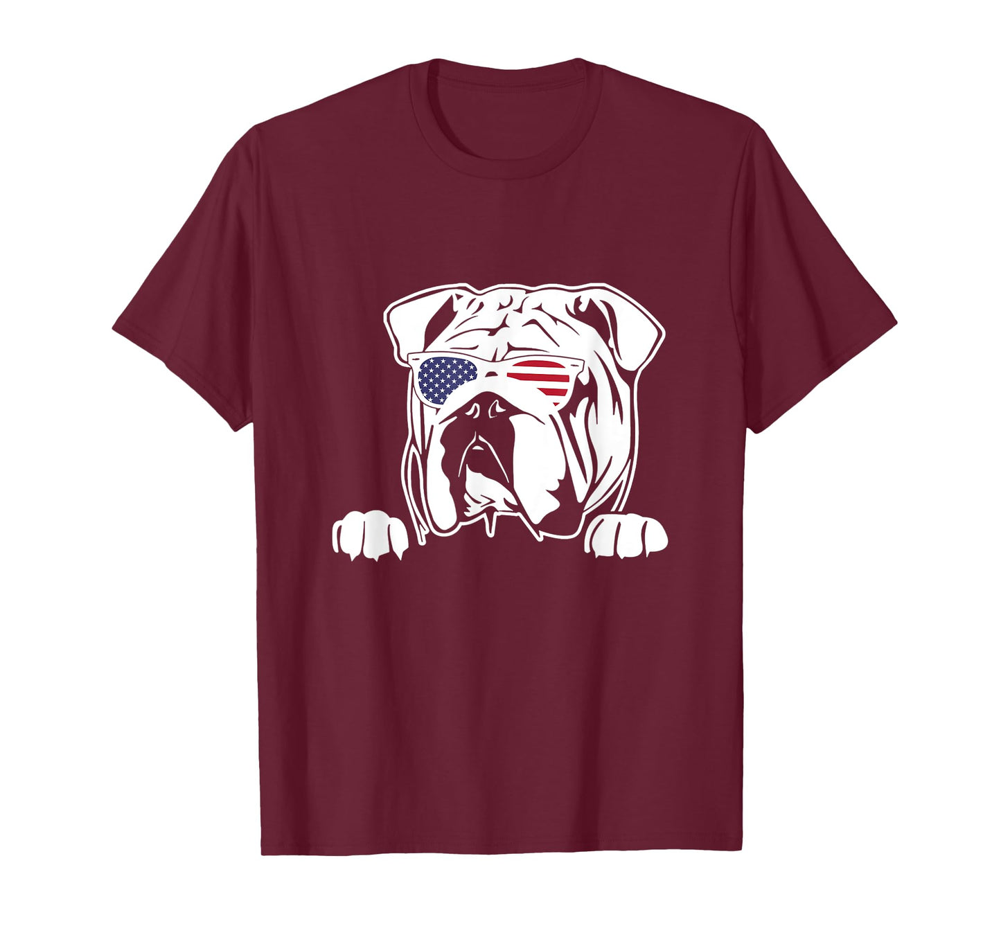 Olde English Bulldogge American Flag T-Shirt