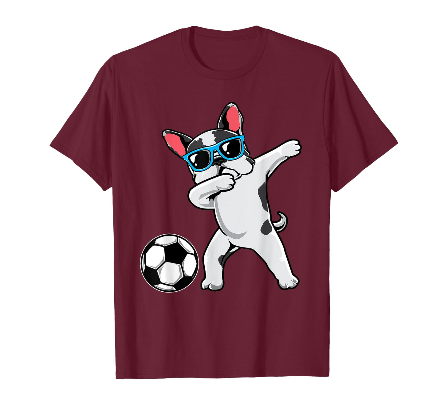 Dabbing French Bulldog Cute Frenchie Dab Soccer Boys Gift T-Shirt