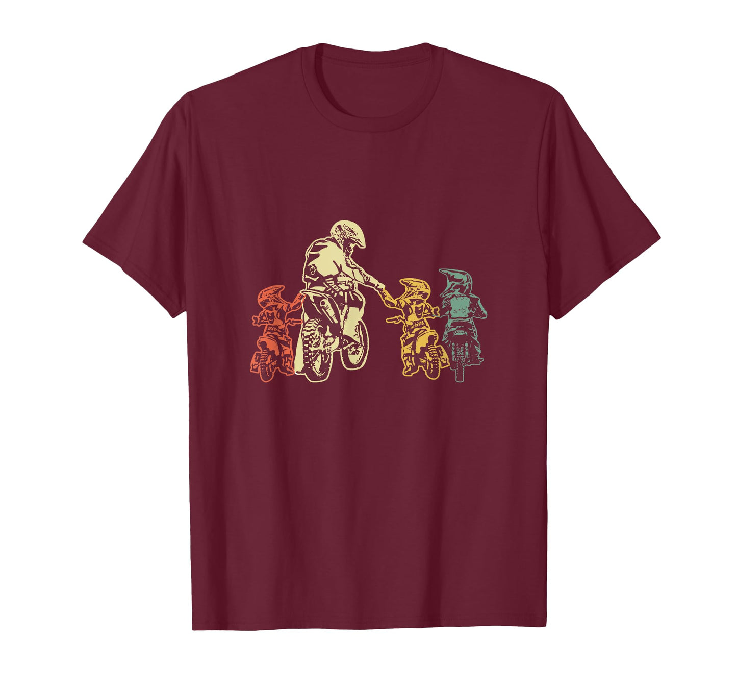 Cool Motocross Dirt Bike Biker Dad & Sons Father's Day T-Shirt