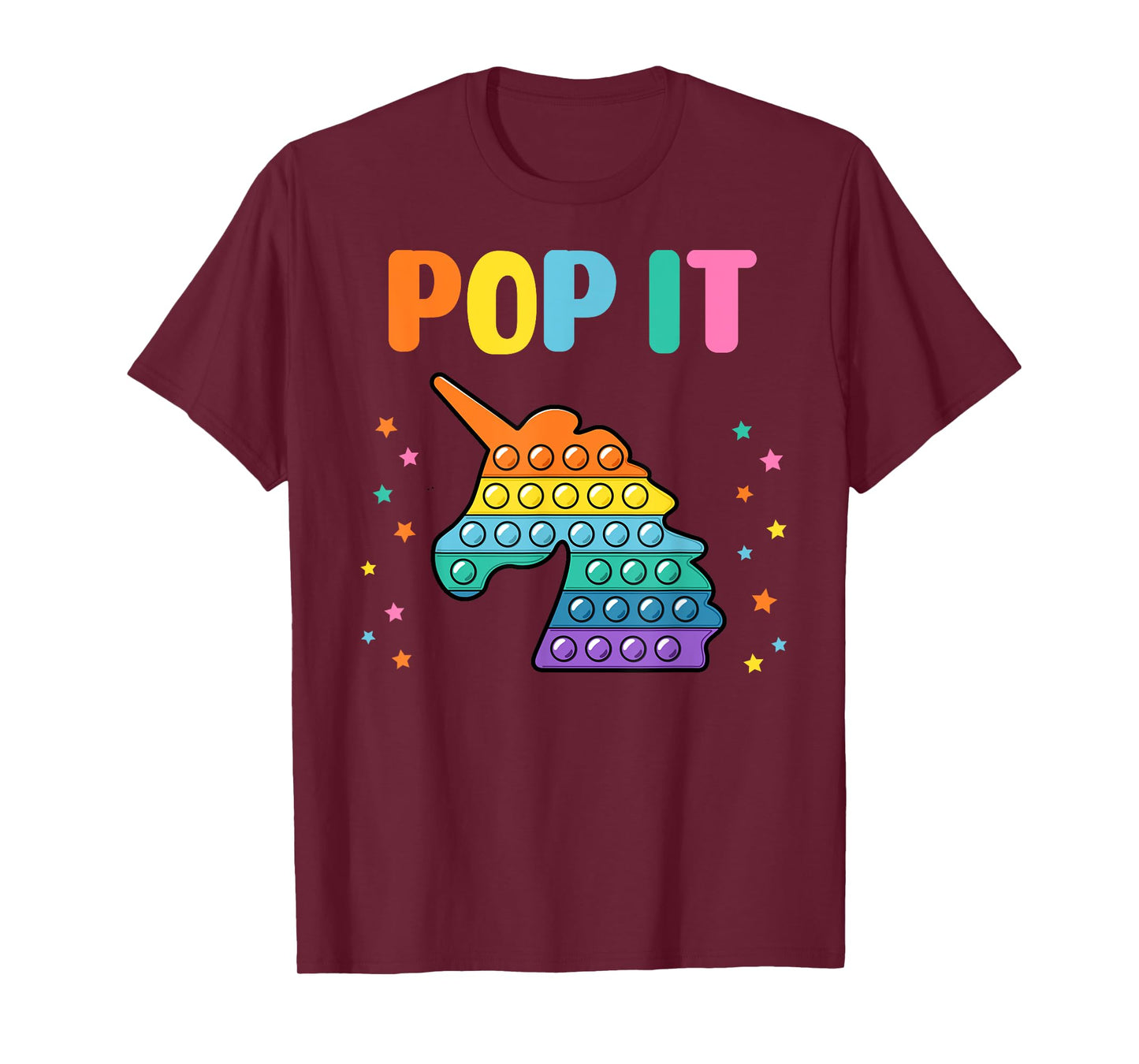 Pop It for toddler kids child - Pop It Unicorn Rainbow T-Shirt
