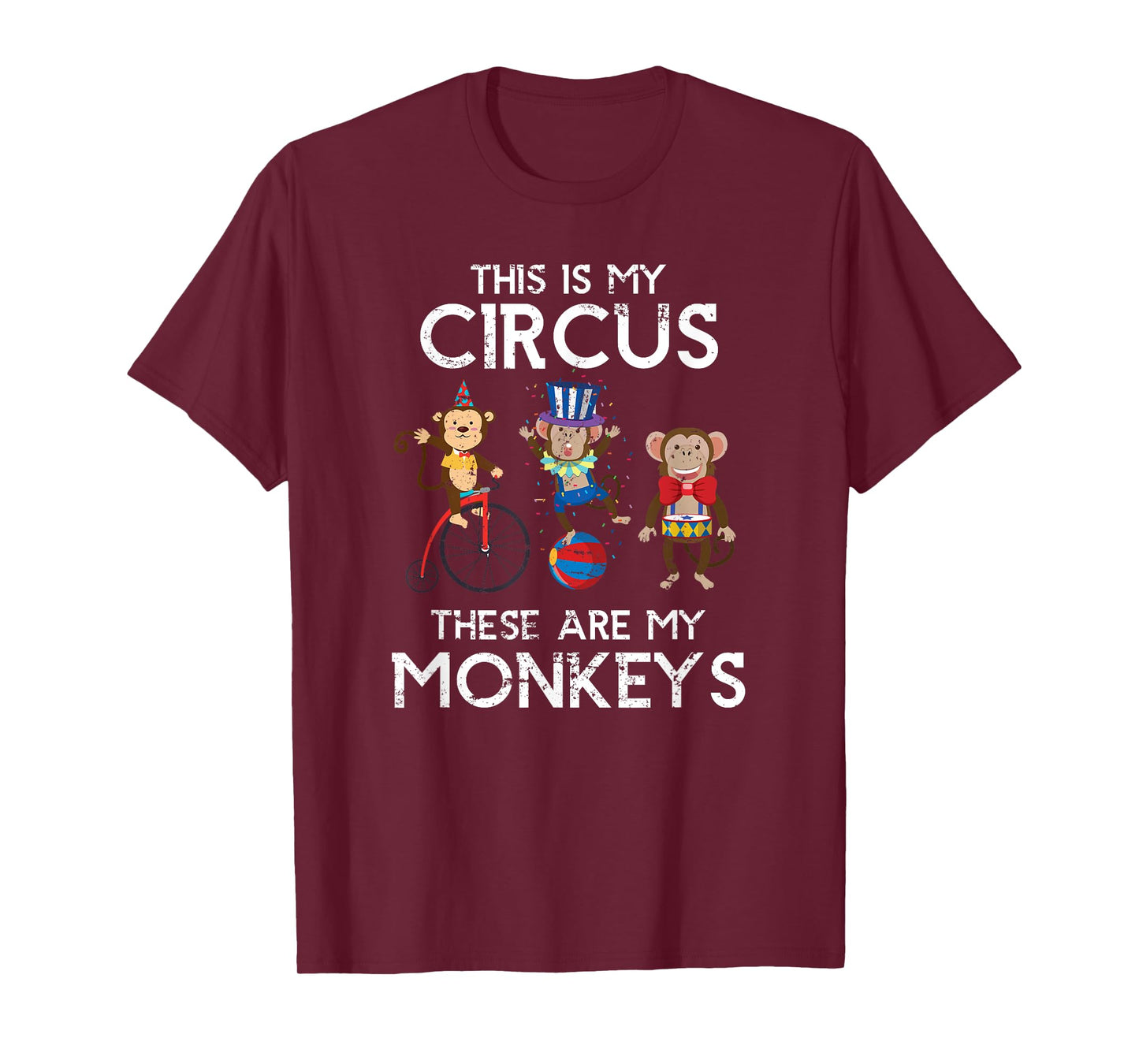 Zoo Keeper Animal Jungle Gift Monkey T-Shirt - Black - Small - Unisex-Adults - Short Sleeve - Cotton 60% Polyester 40%