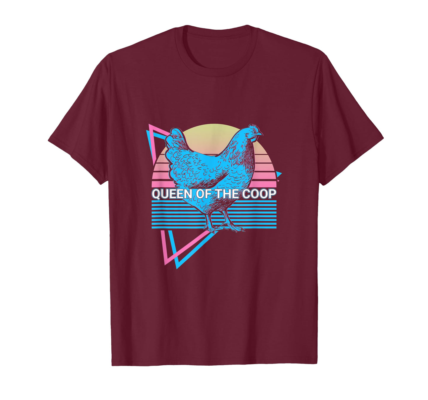 Funny Chicken Retro Queen Of The Coop T-Shirt