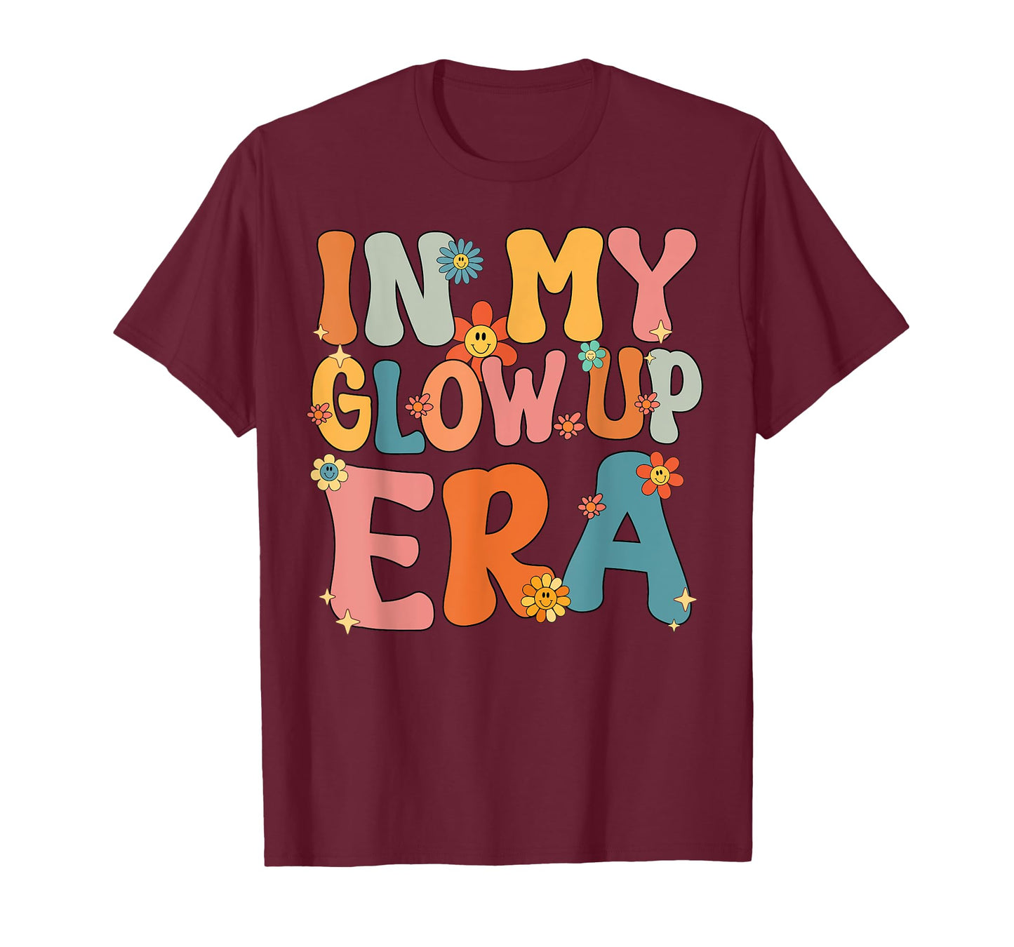 In My Glow Up Era Retro Groovy T-Shirt