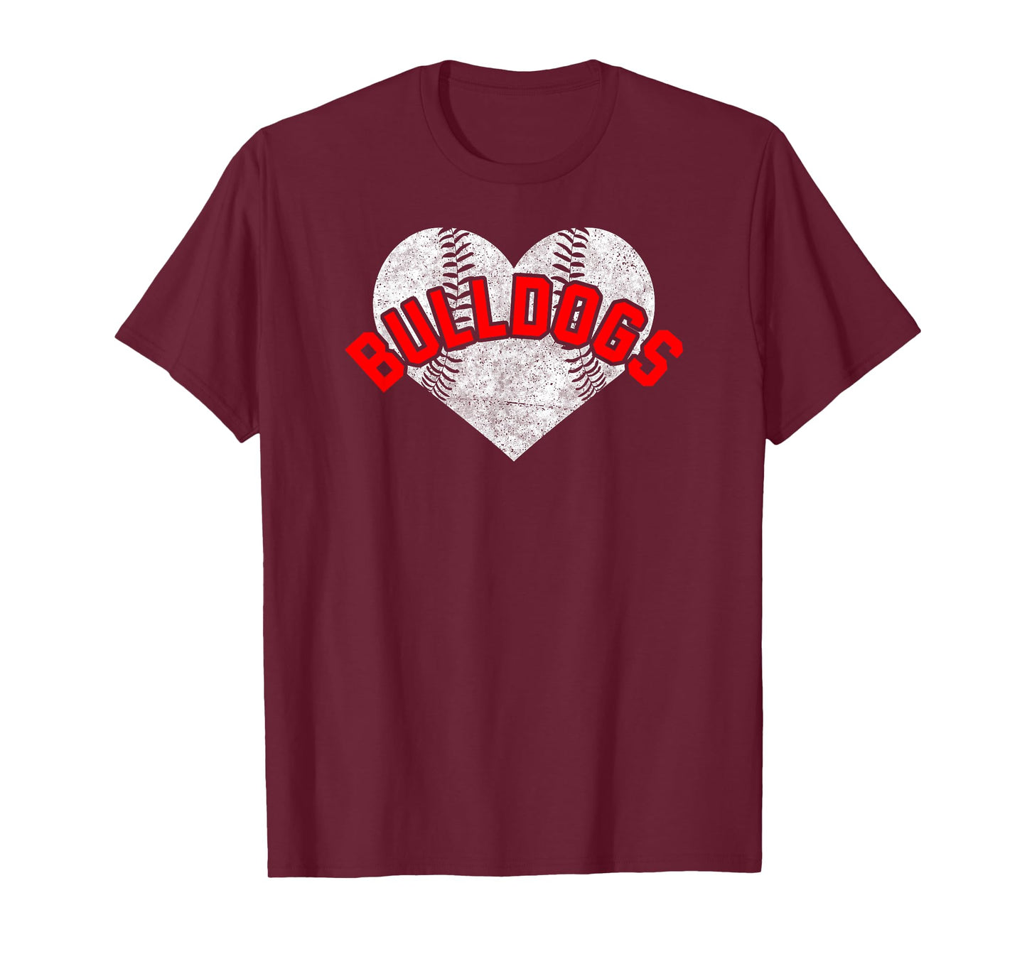 Bulldogs Baseball Softball High School Team Mascot Mom T-Shirt