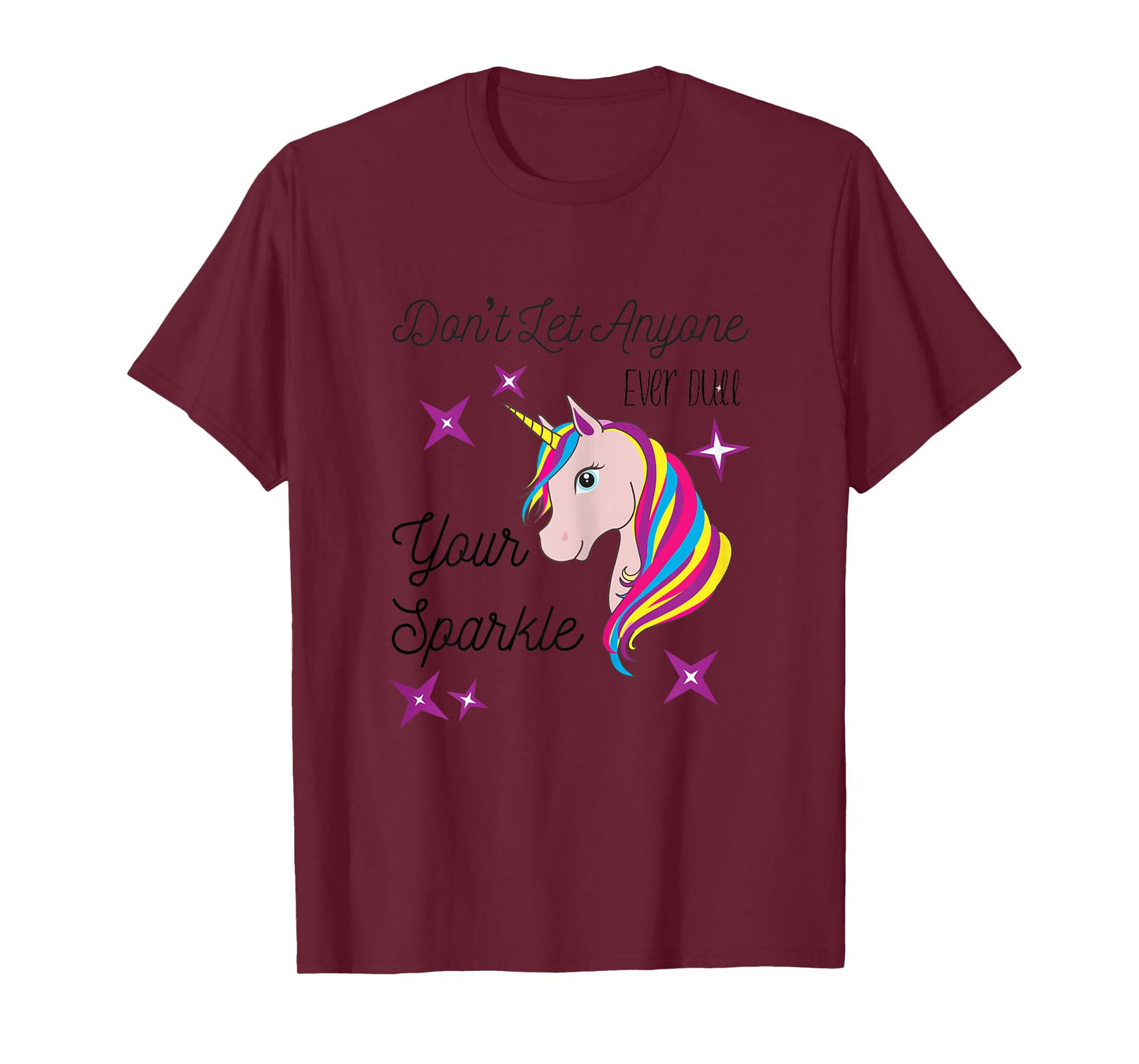 Unique Unicorn Inspirational Encouraging Rainbow T-Shirt T-Shirt