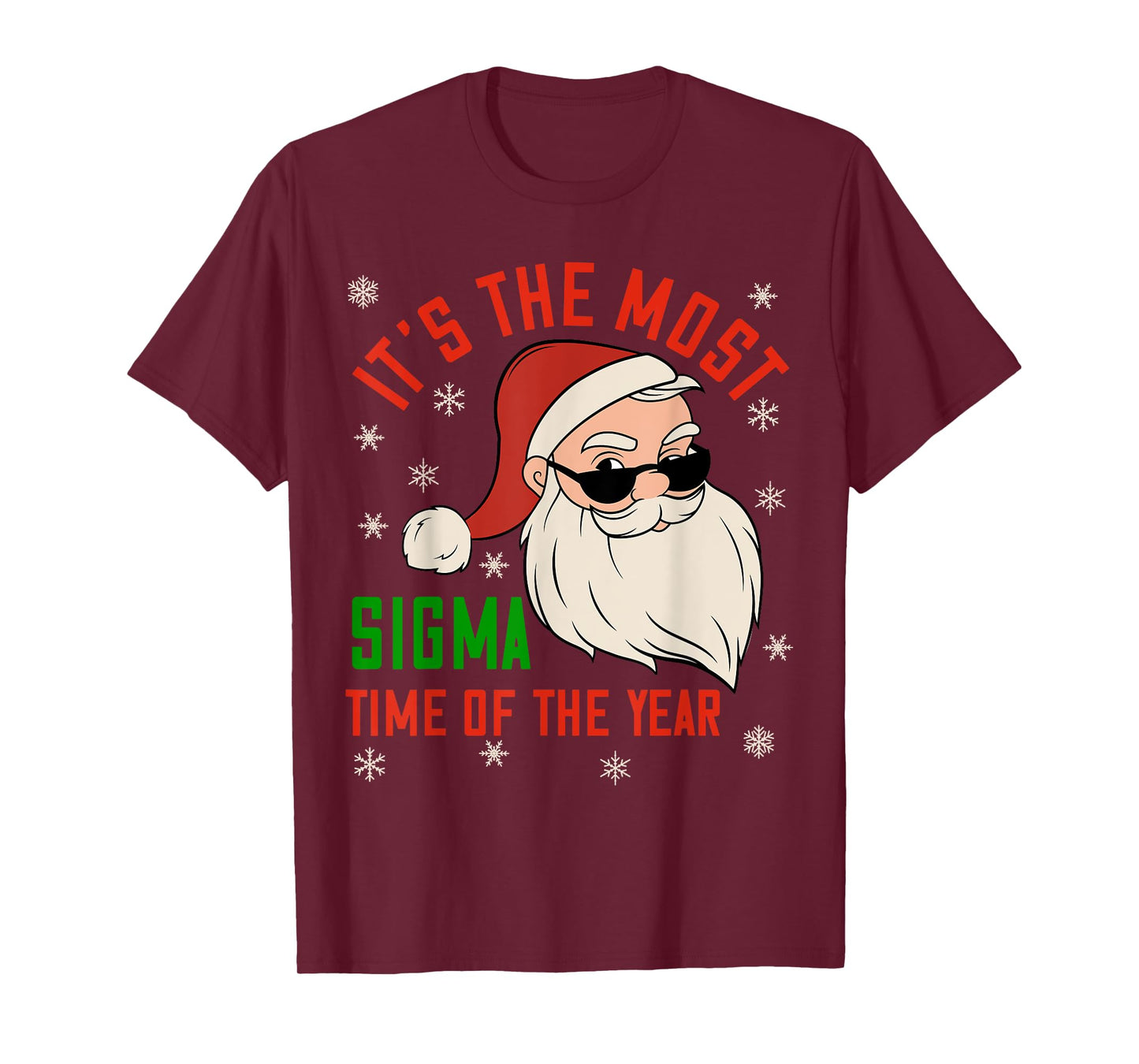Sigma Christmas Shirt Sigma Santa Teenage Boys Funny Xmas T-Shirt