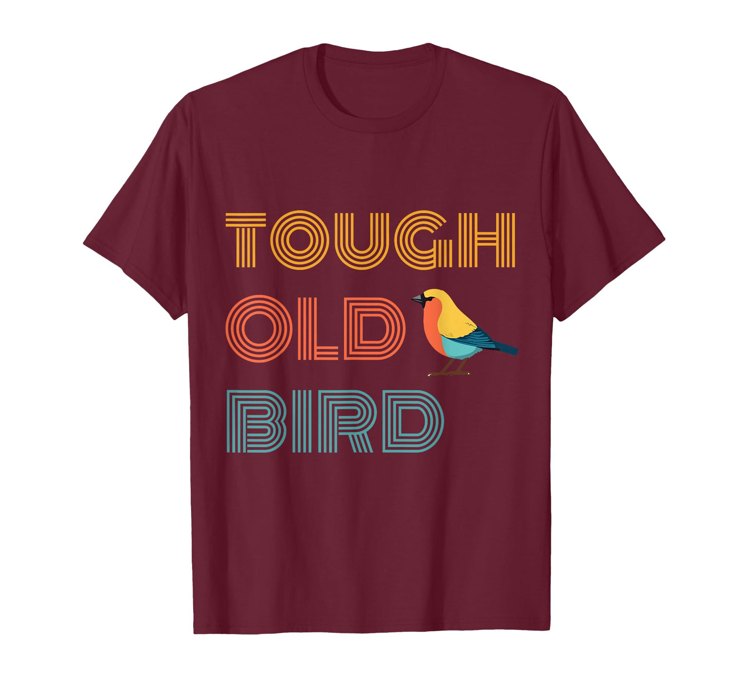 Vintage Tough Old Bird with Retro Style Finch T-Shirt