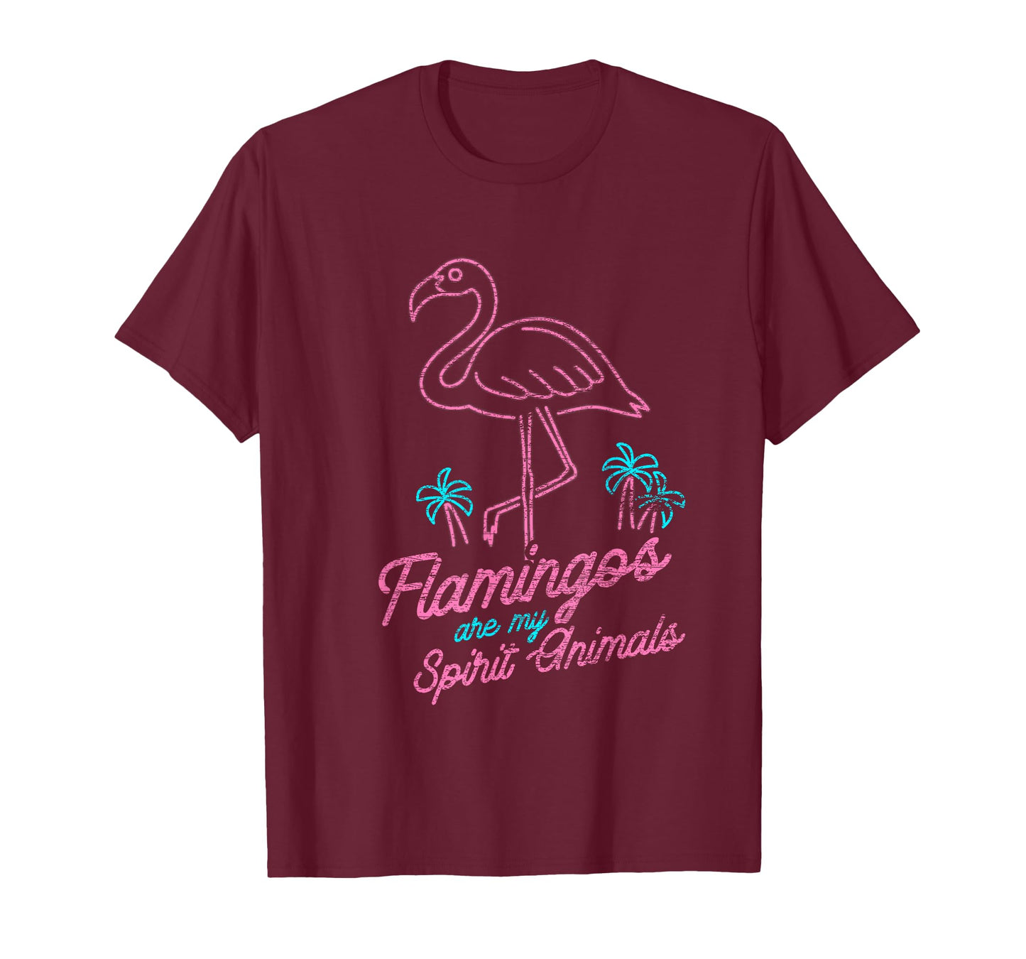 Flamingos Are My Spirit Animals Flamingo T-Shirt
