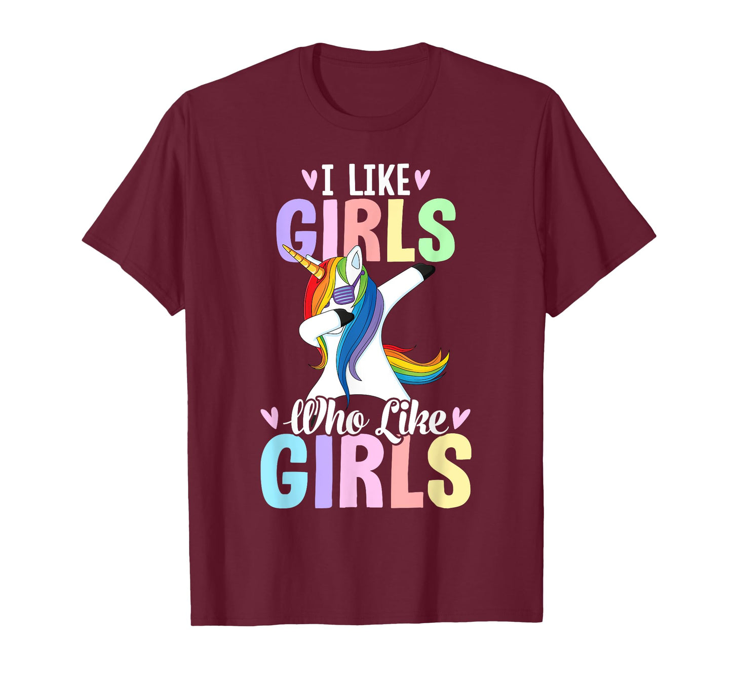 I Like Girls Who Like Girls Lesbian Pride Rainbow Flag LGBTQ T-Shirt