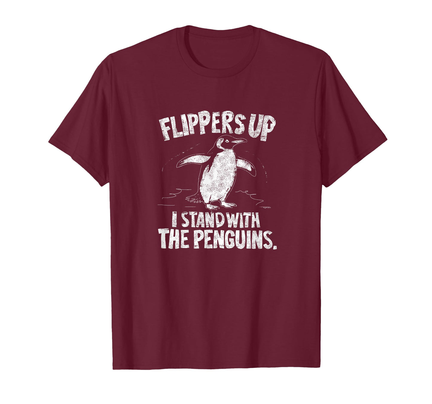 Flipper Up I stand with the penguins T-Shirt