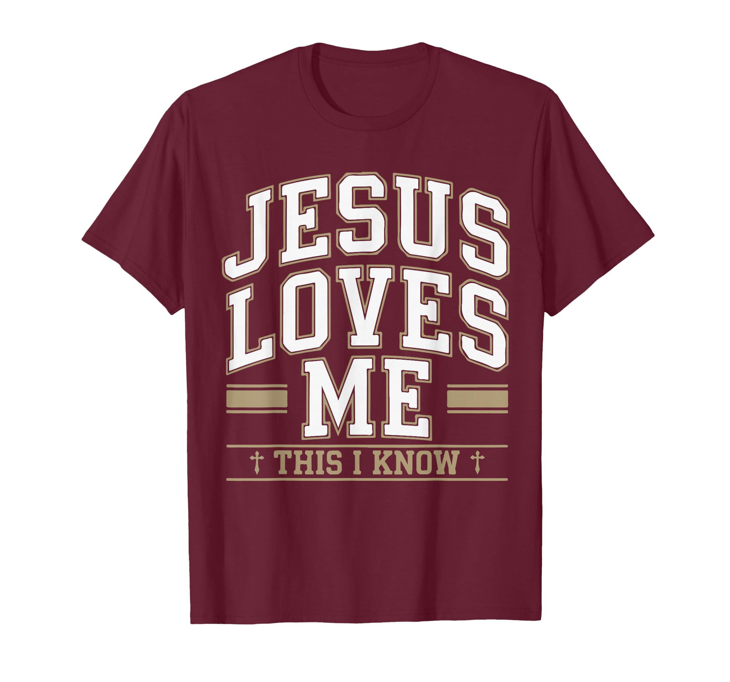 Jesus Loves Me This I Know Christian Faith Gift Bible Verse T-Shirt