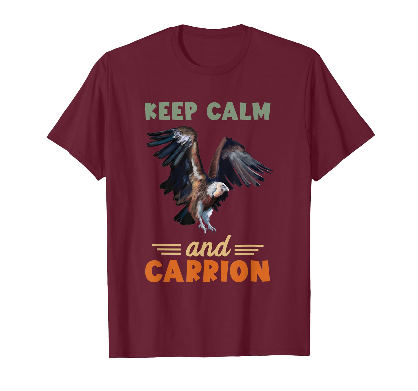 Vulture Keep Calm Bird Watcher Carrion Vulture Lover T-Shirt
