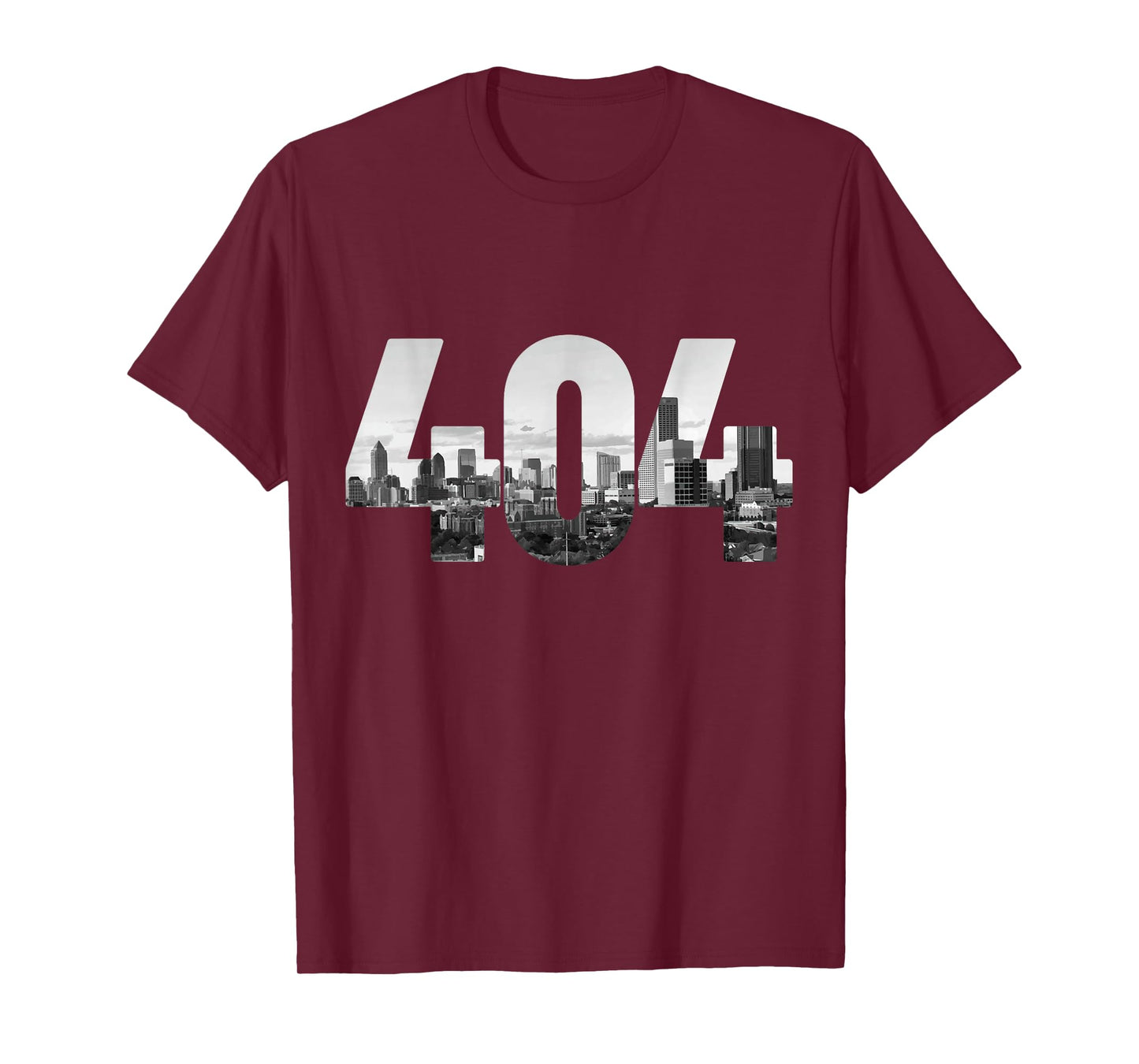 404 Atlanta Area Code Skyline ATL Georgia Vintage T-Shirt