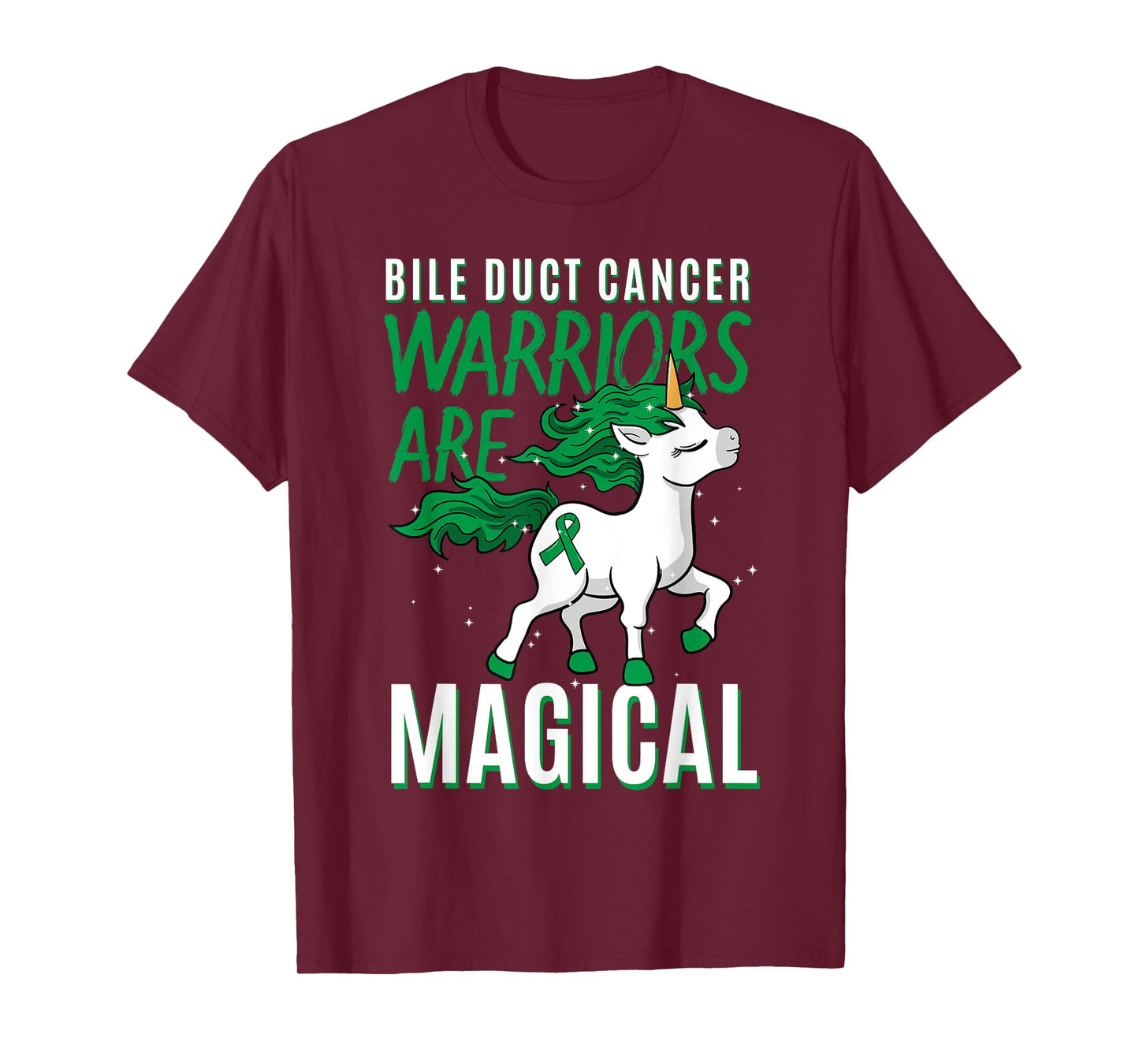 Bile Duct Cancer Awareness Cholangiocarcinoma Unicorn Lover T-Shirt