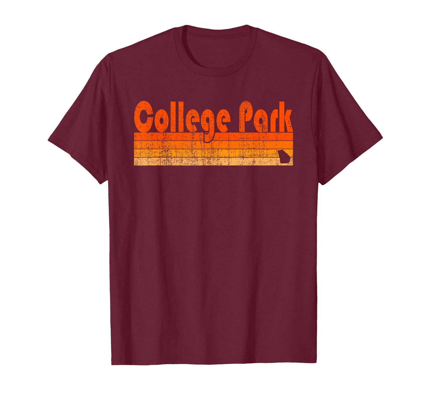 Retro 80s Style College Park GA T-Shirt
