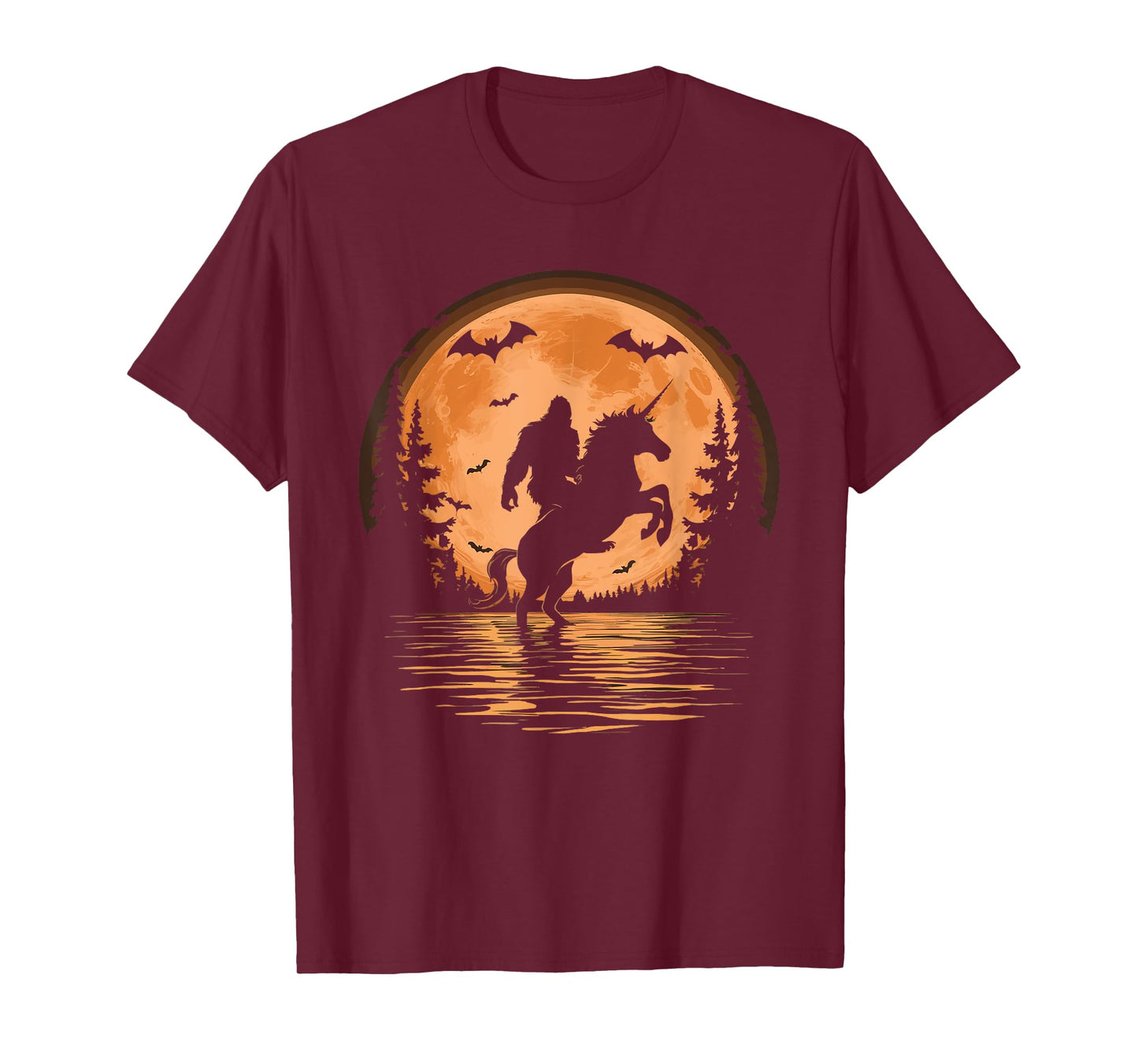Bigfoot Riding Unicorn T-Shirt