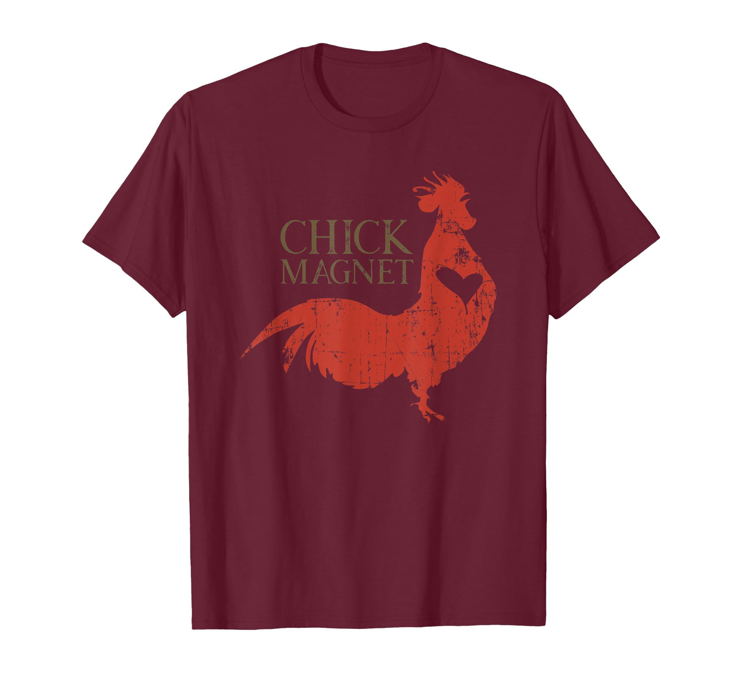 Chick Magnet Funny Rooster Adult Humor Retro Vintage T-Shirt