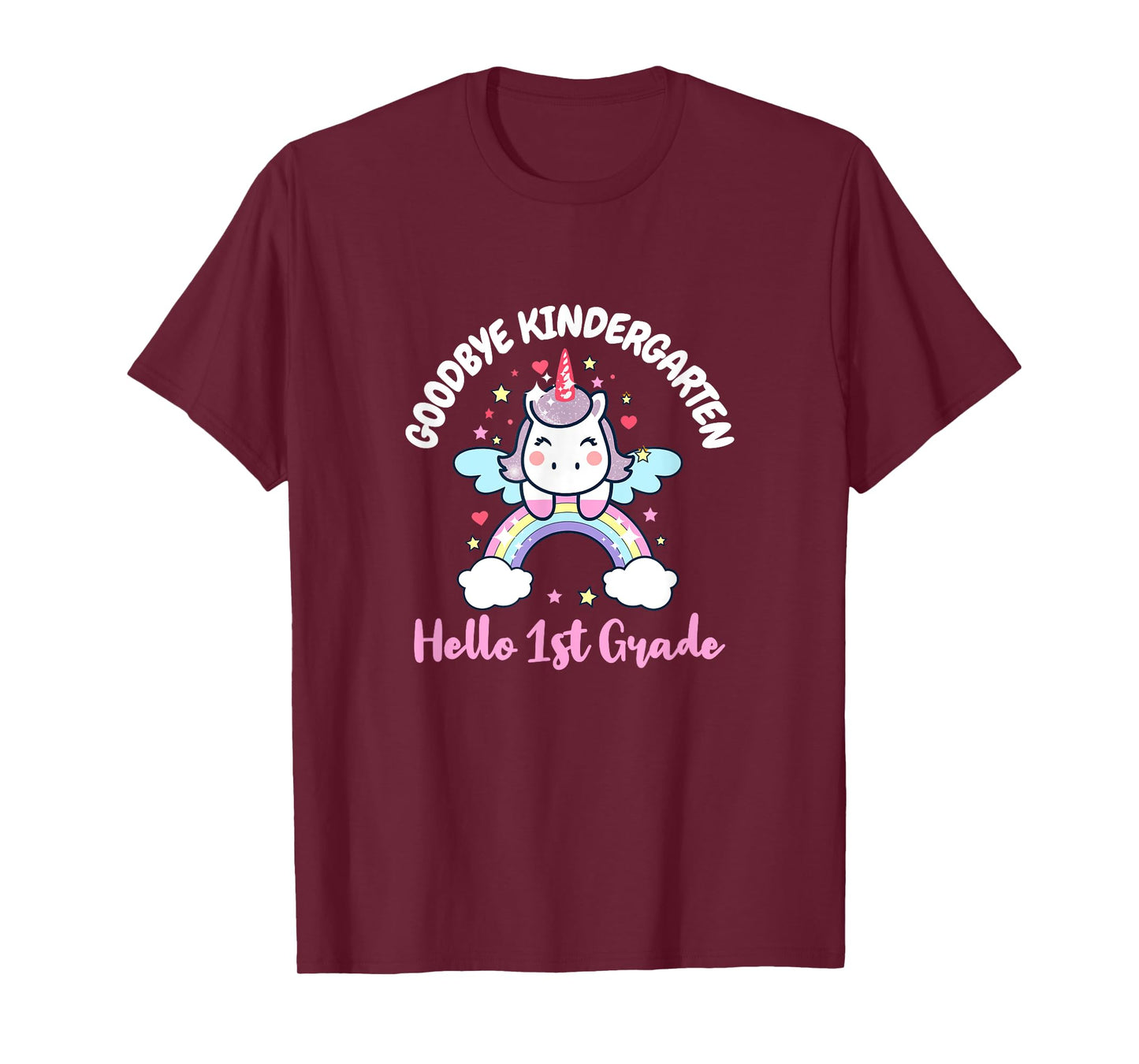 Goodbye Kindergarten Hello First Grade Day Back To School T-Shirt