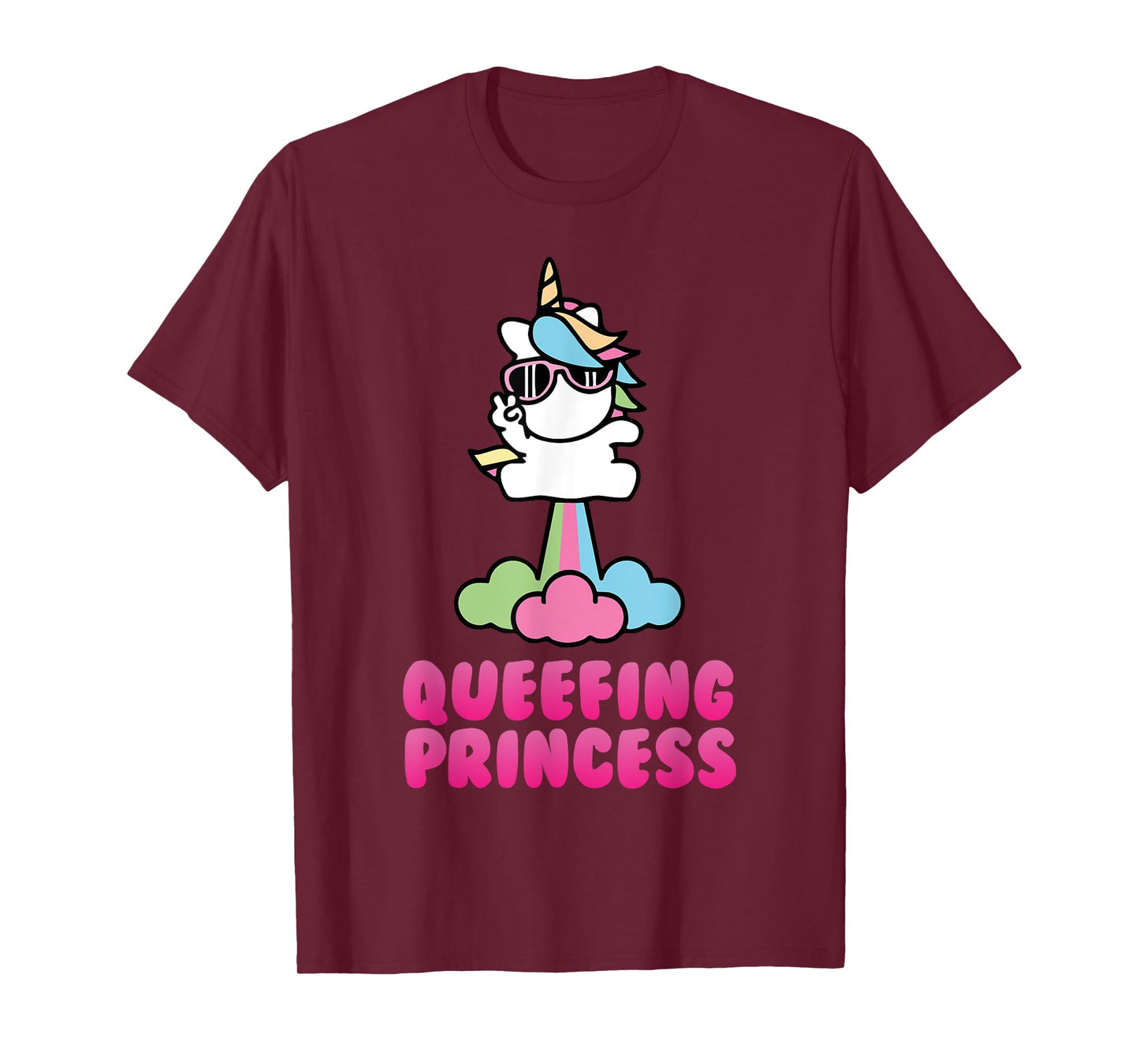 Cute Unicorn Queefing Princess Embarrassing Adult Humor T-Shirt
