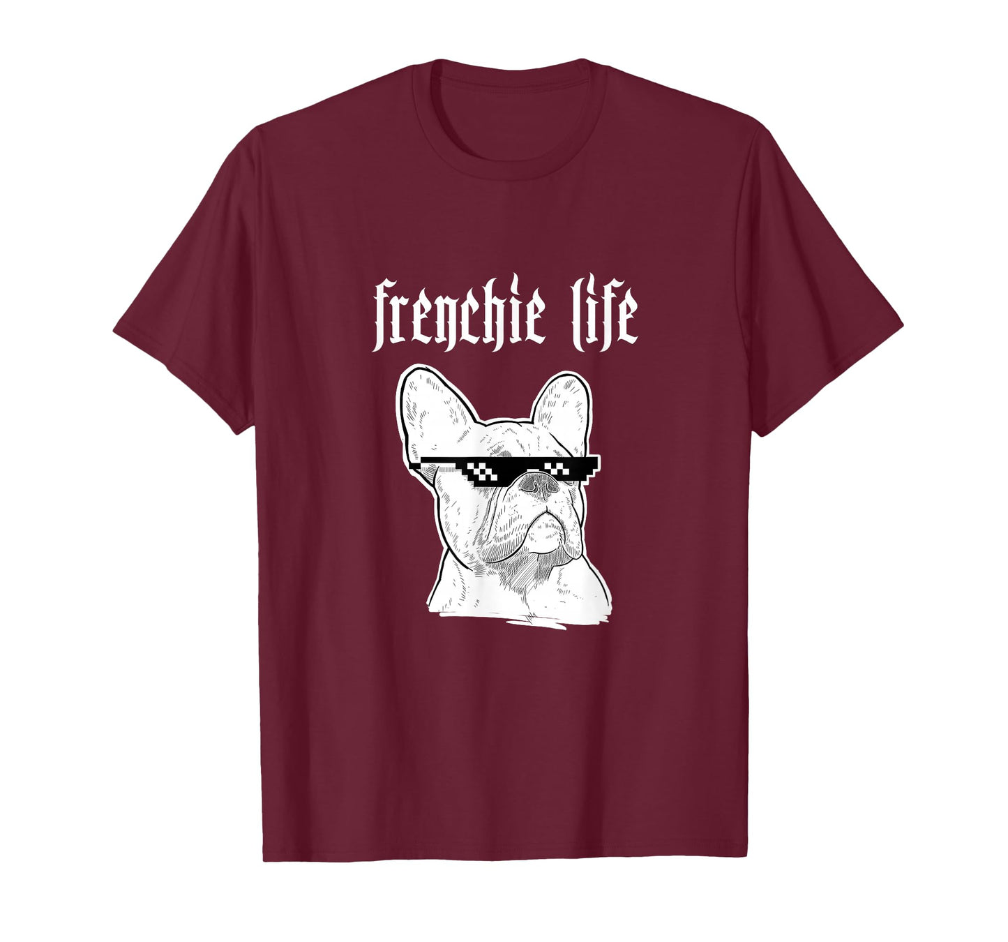 Thug Frenchie Life Funny Cool T-Shirt for Dog Lovers T-Shirt for Men Women Girls Kids