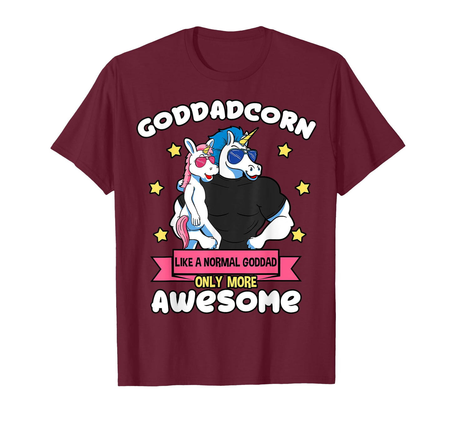 Goddadcorn 1 Kid Father's Day Goddad Unicorn Goddaughter T-Shirt