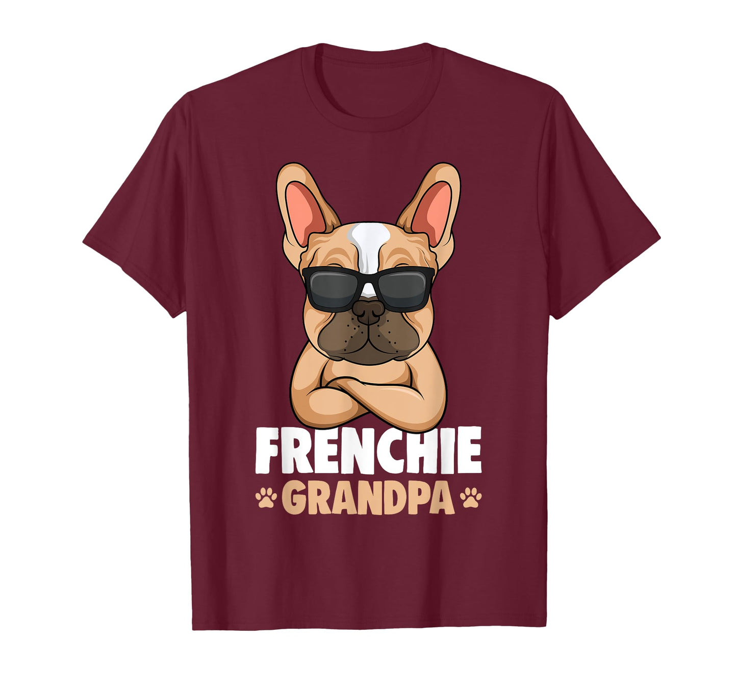 French Bulldog Grandpa Frenchie Dog T-Shirt