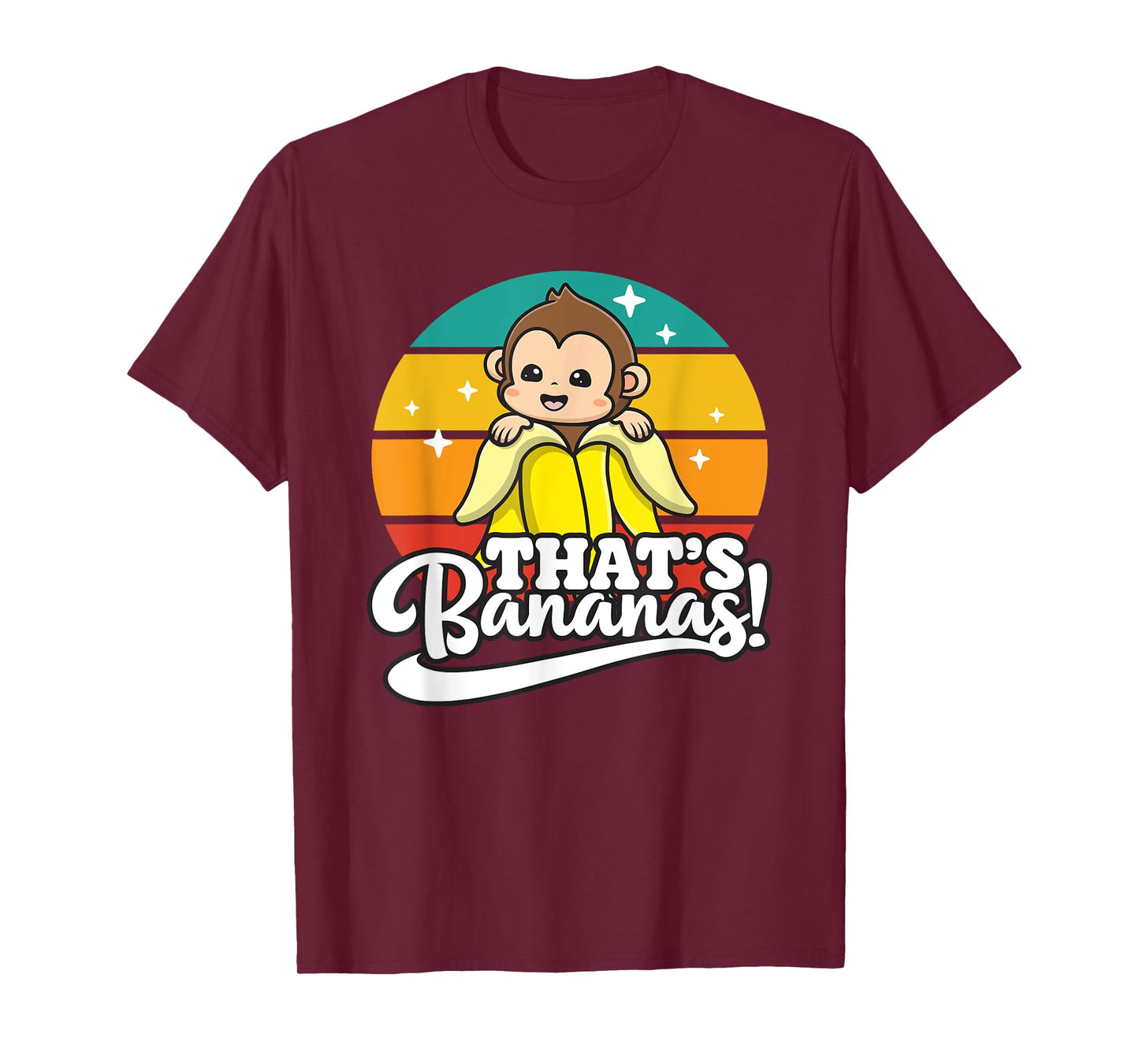 Cute Kawaii Monkey, Funny That’s Bananas T-Shirt