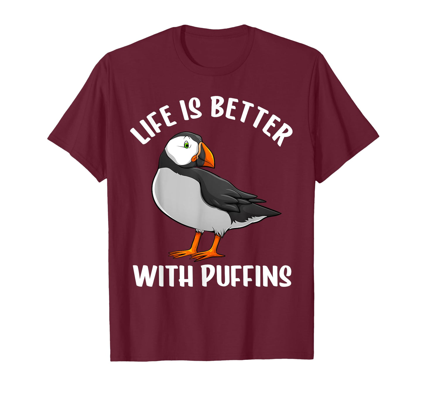 Funny Puffin Bird Design For Men Women Auks Seabird Lovers T-Shirt