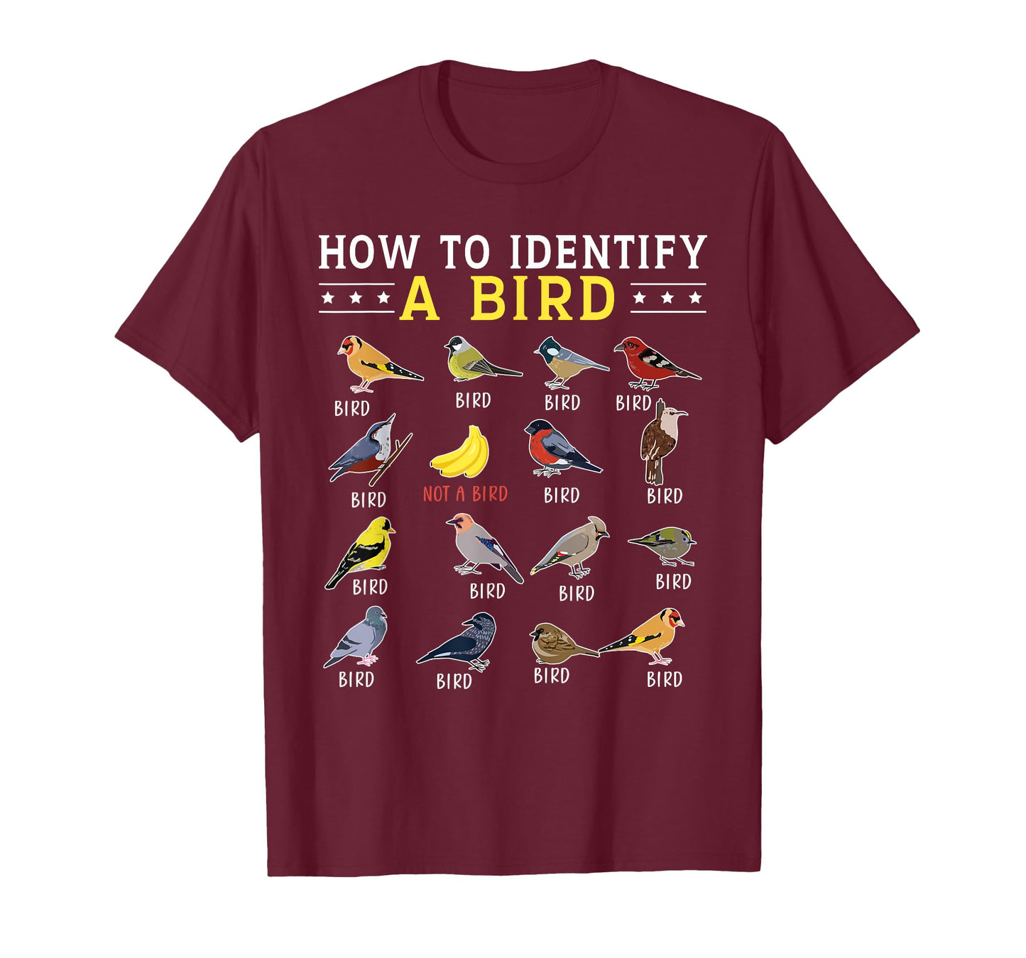 How To Identify A Bird | Bird Watcher | Bird Lover T-Shirt