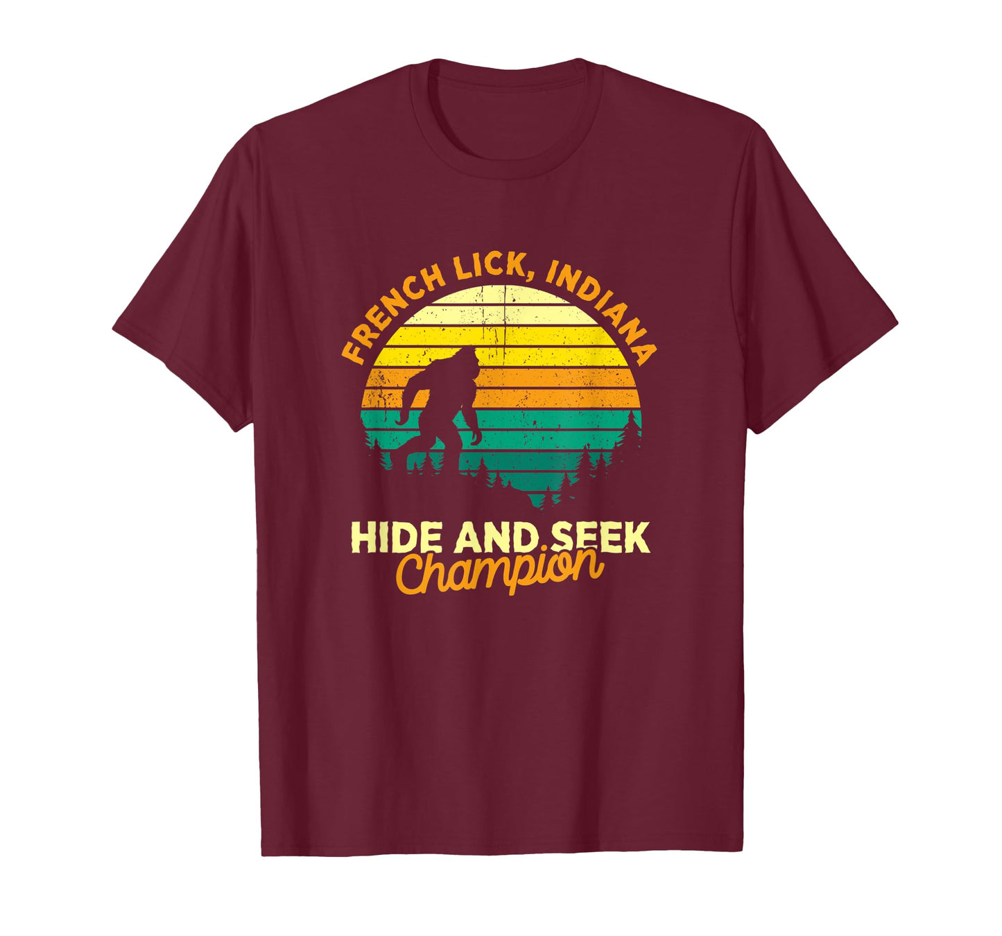 Retro French Lick, Indiana Big foot Souvenir T-Shirt