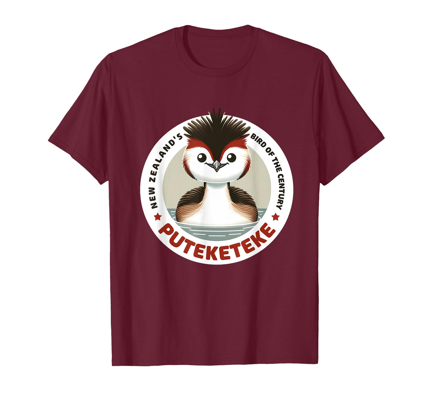 Puteketeke Bird New Zealand's Bird of the Century T-Shirt