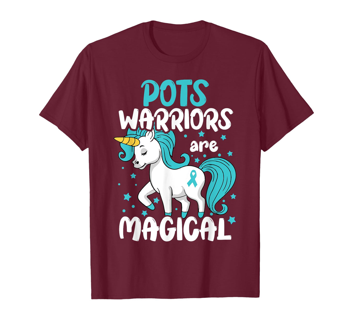 POTS Disorder Warrior Turquoise Pots Dysautonomia Awareness T-Shirt