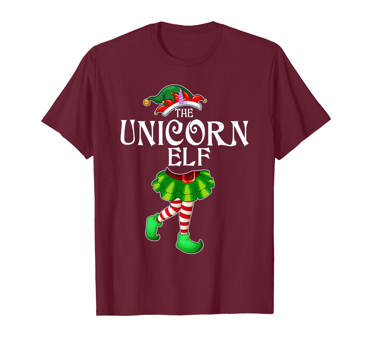The Unicorn Elf Christmas Matching Family Group T-Shirt
