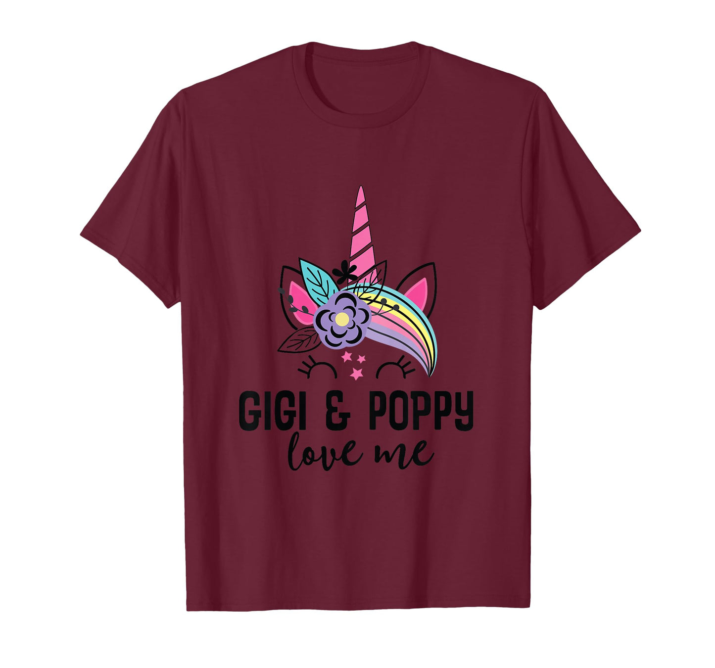 Kids My Gigi and Poppy Love Me Unicorn T-Shirt