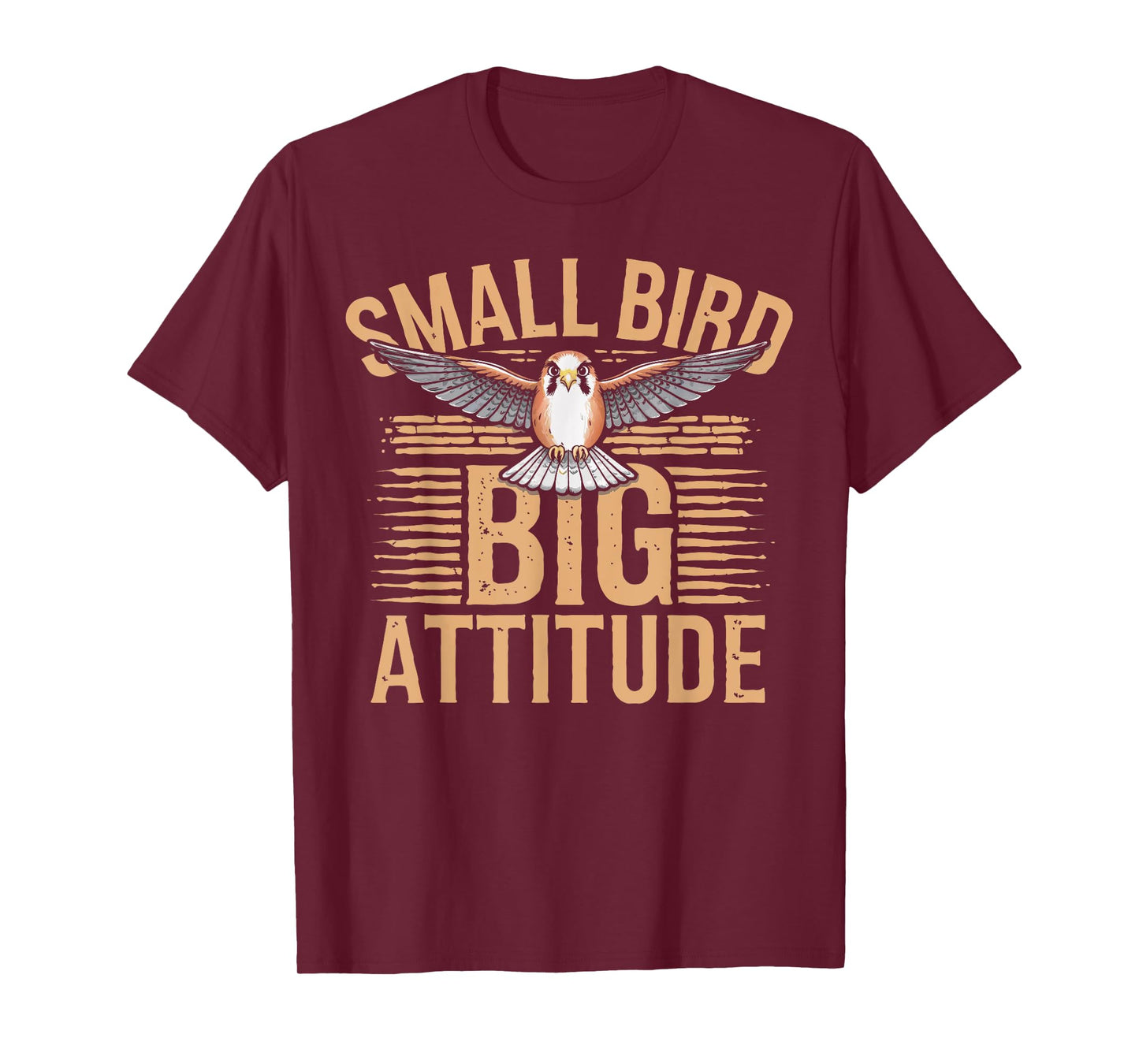 Kestrel Bird Big Attitude American Kestrel T-Shirt