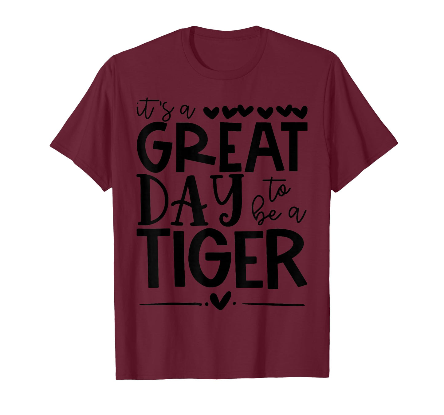 Tigers School Sports Fan Team Spirit Great Day T-Shirt