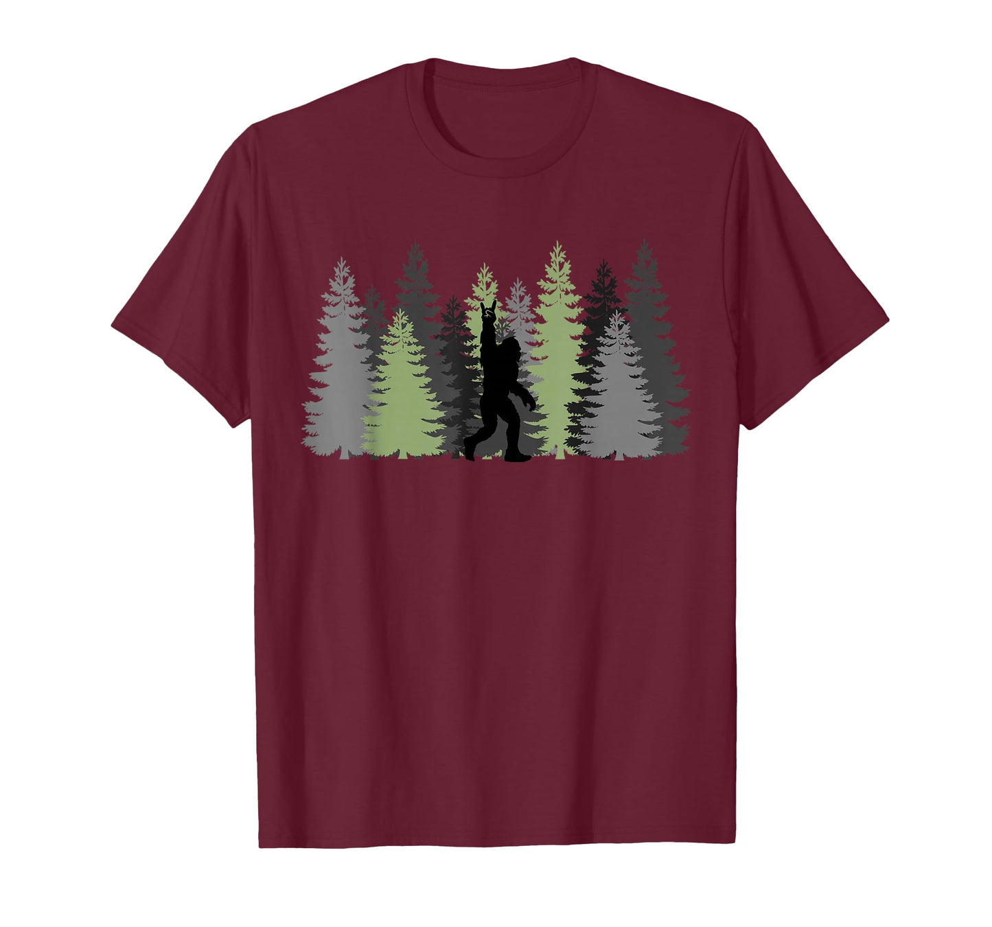Bigfoot In The Forest Funny Sasquatch Bigfoot T-Shirt