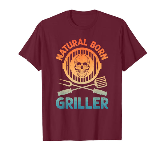 Funny BBQ Art For Men Women Grilling Meat Smoking Barbecue T-Shirt